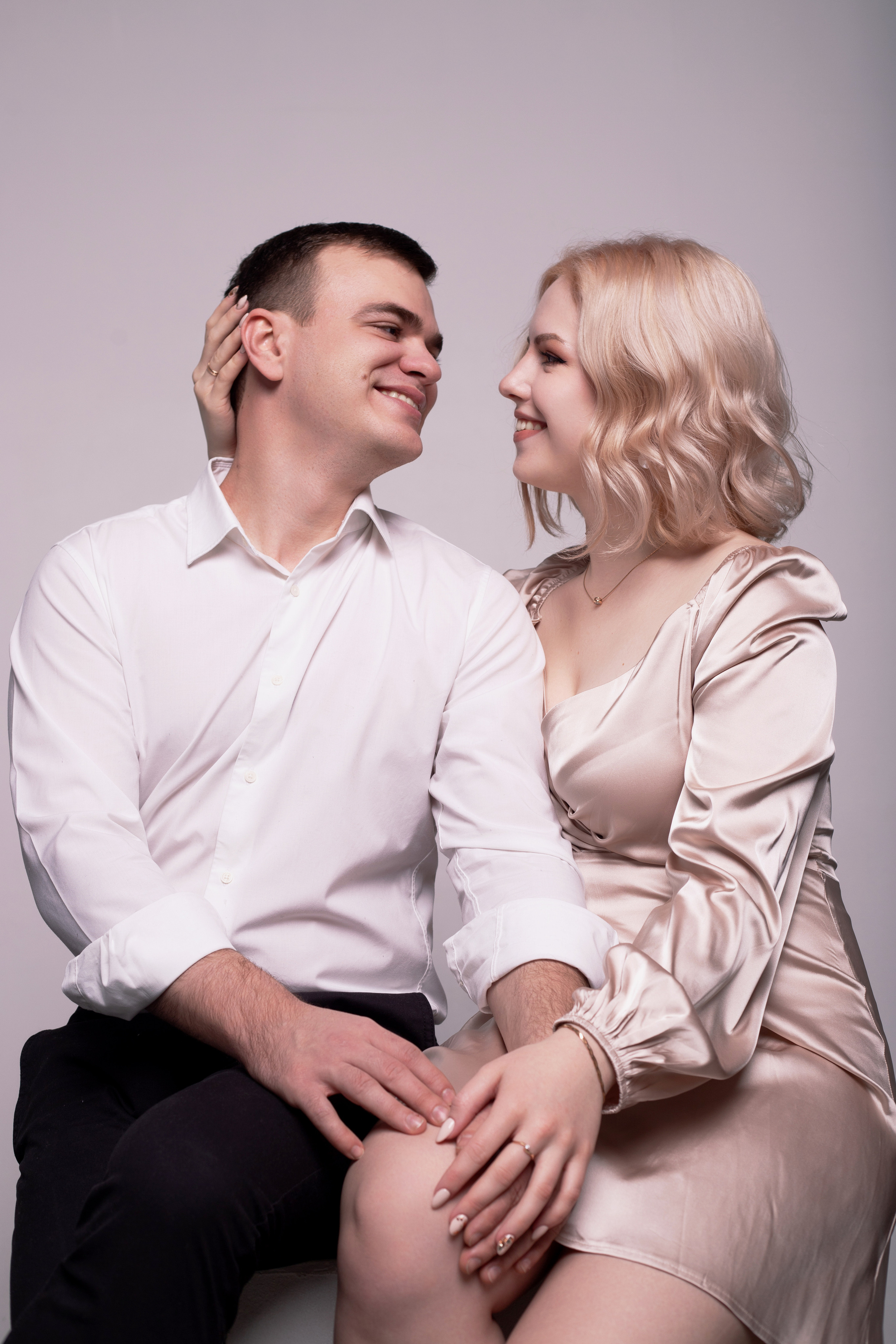 Фотосессия для влюбленных в студии. Портретный фотограф в Москве Калагина Светлана
