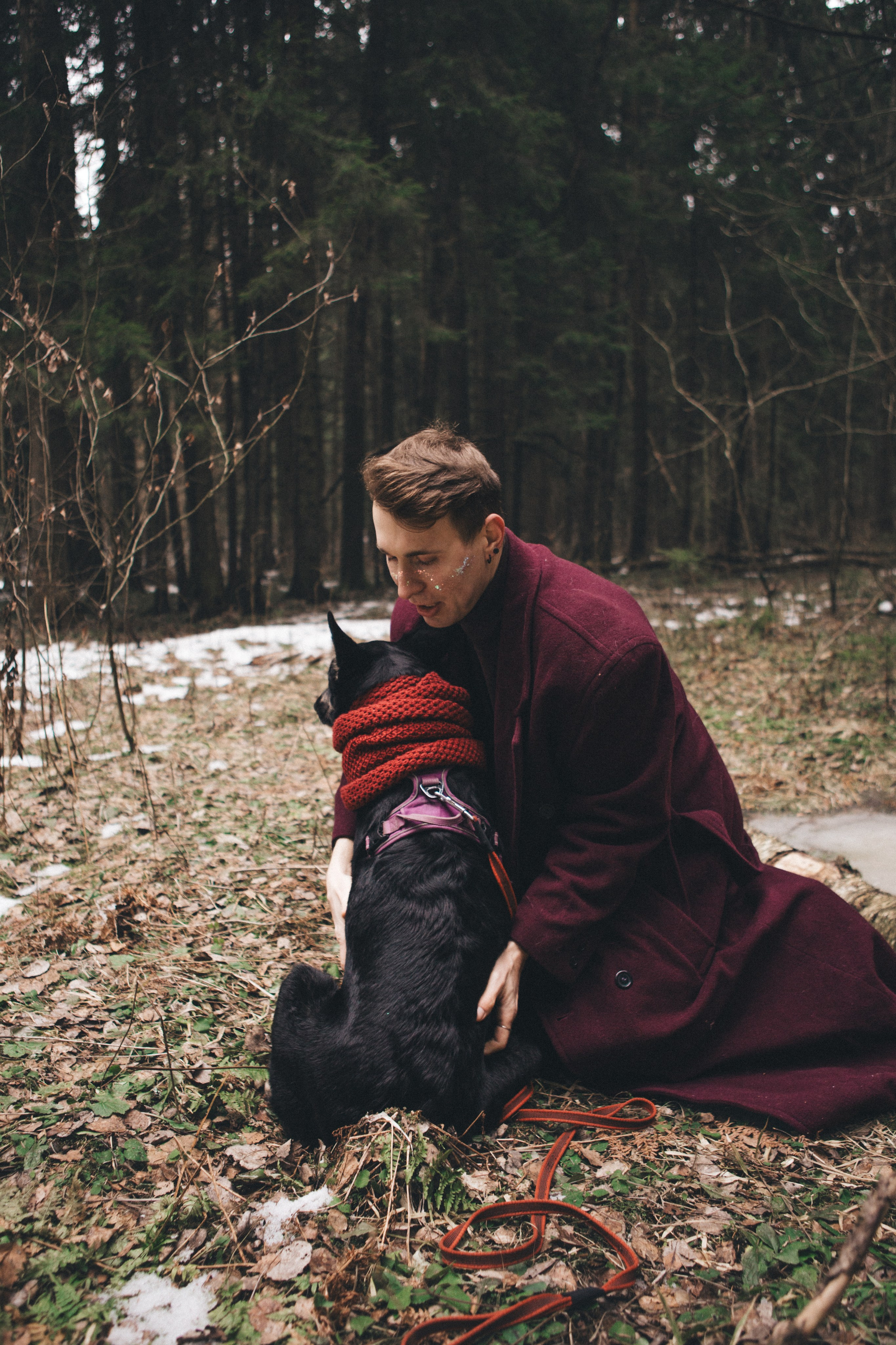 A cinematic tale of true love and unbreakable friendship between a man and a dog. Portrait, family and pet photographer in Cyprus, Ksenia Bourdelle