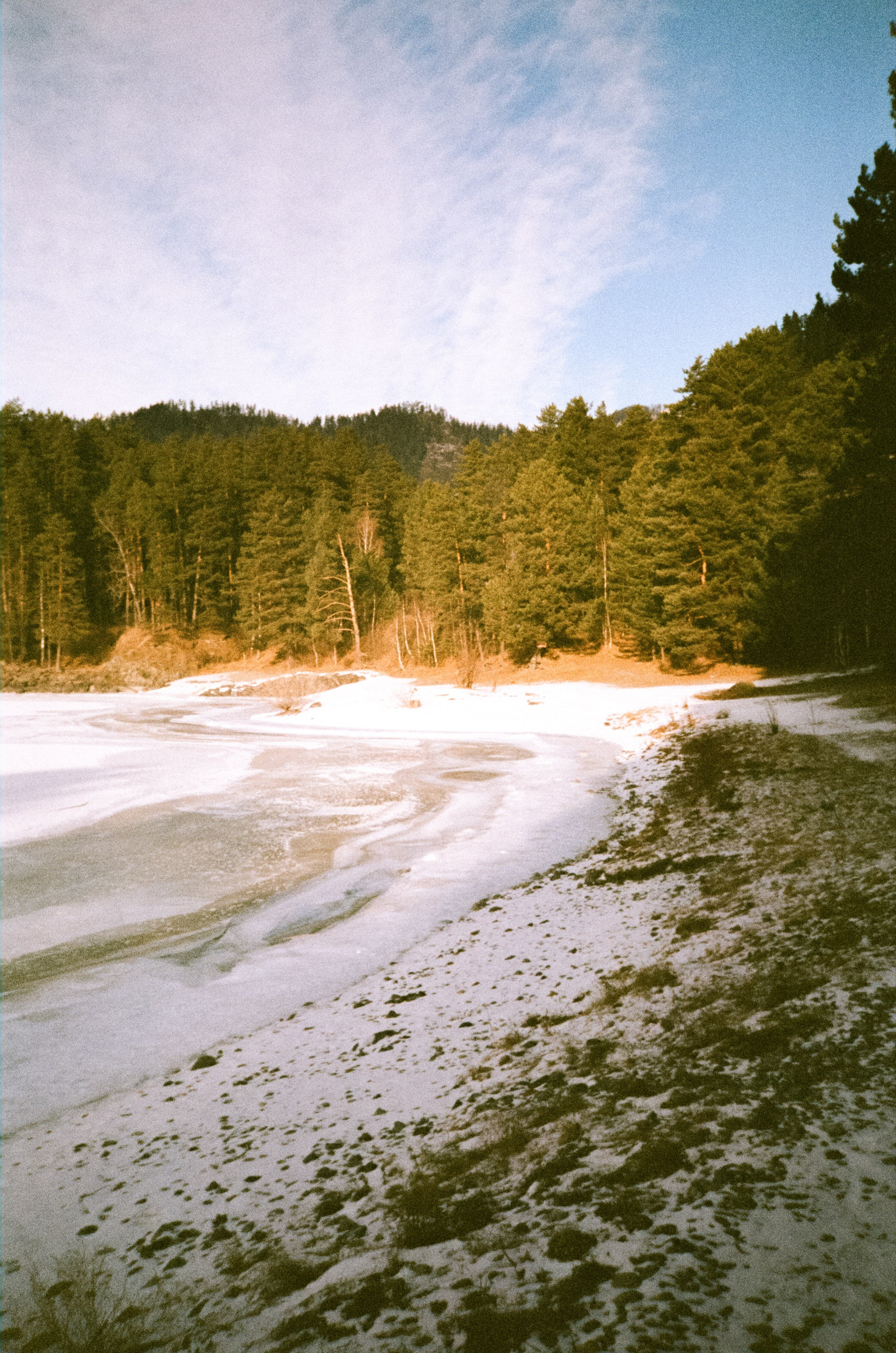 Поле у вертолетной площадки в день зимнего солнцестояния / 22 декабря