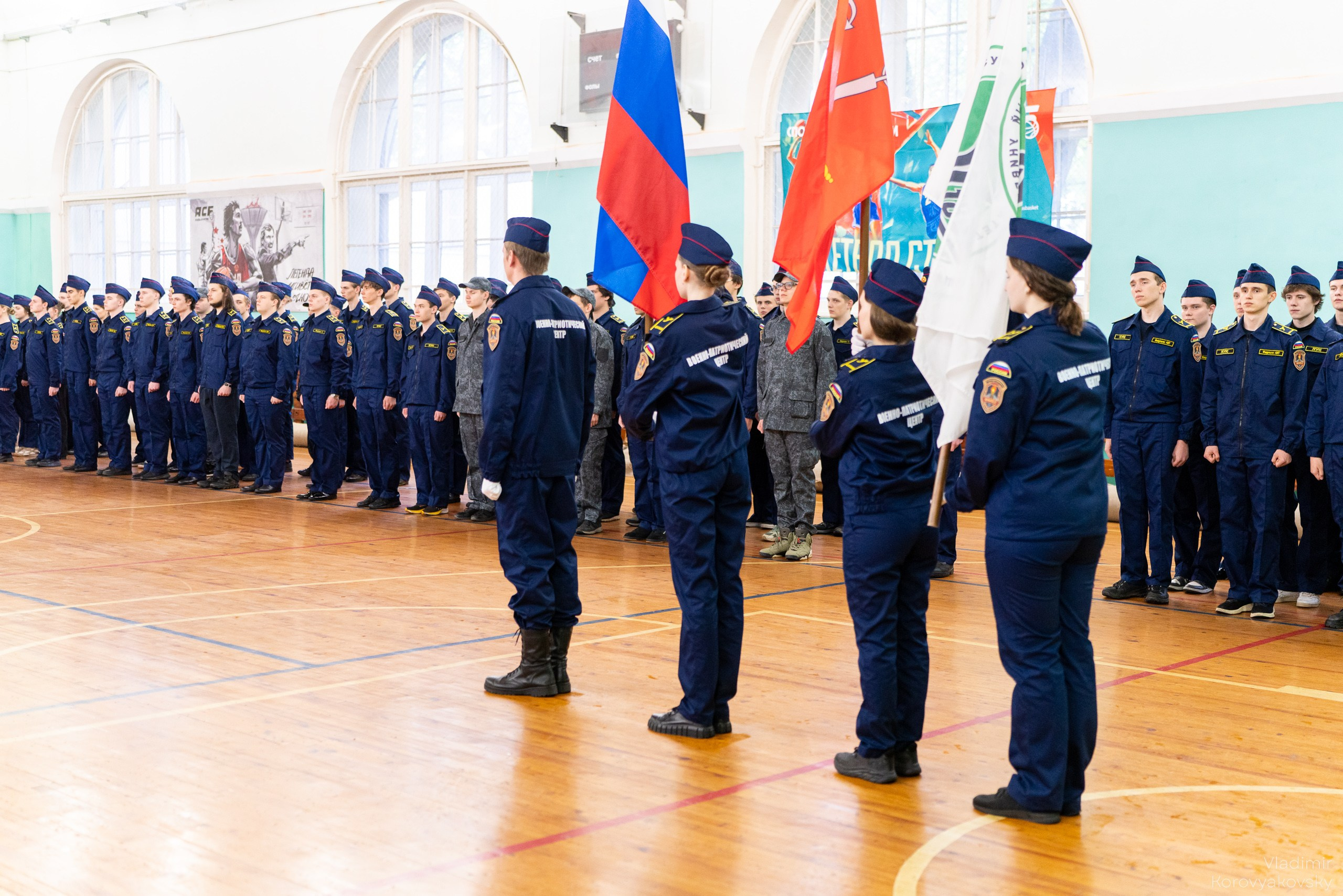 Торжественное закрытие курса военной подготовки. Фотограф Владимир Коровяковский