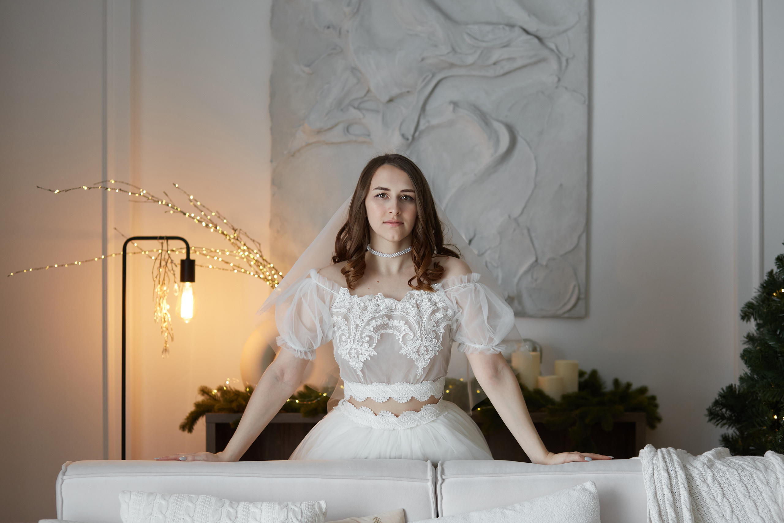 Свадебная фотосессия в фотостудии на 25 этаже, г. Самара. Свадебный и семейный фотограф в Самаре Грибцова Людмила