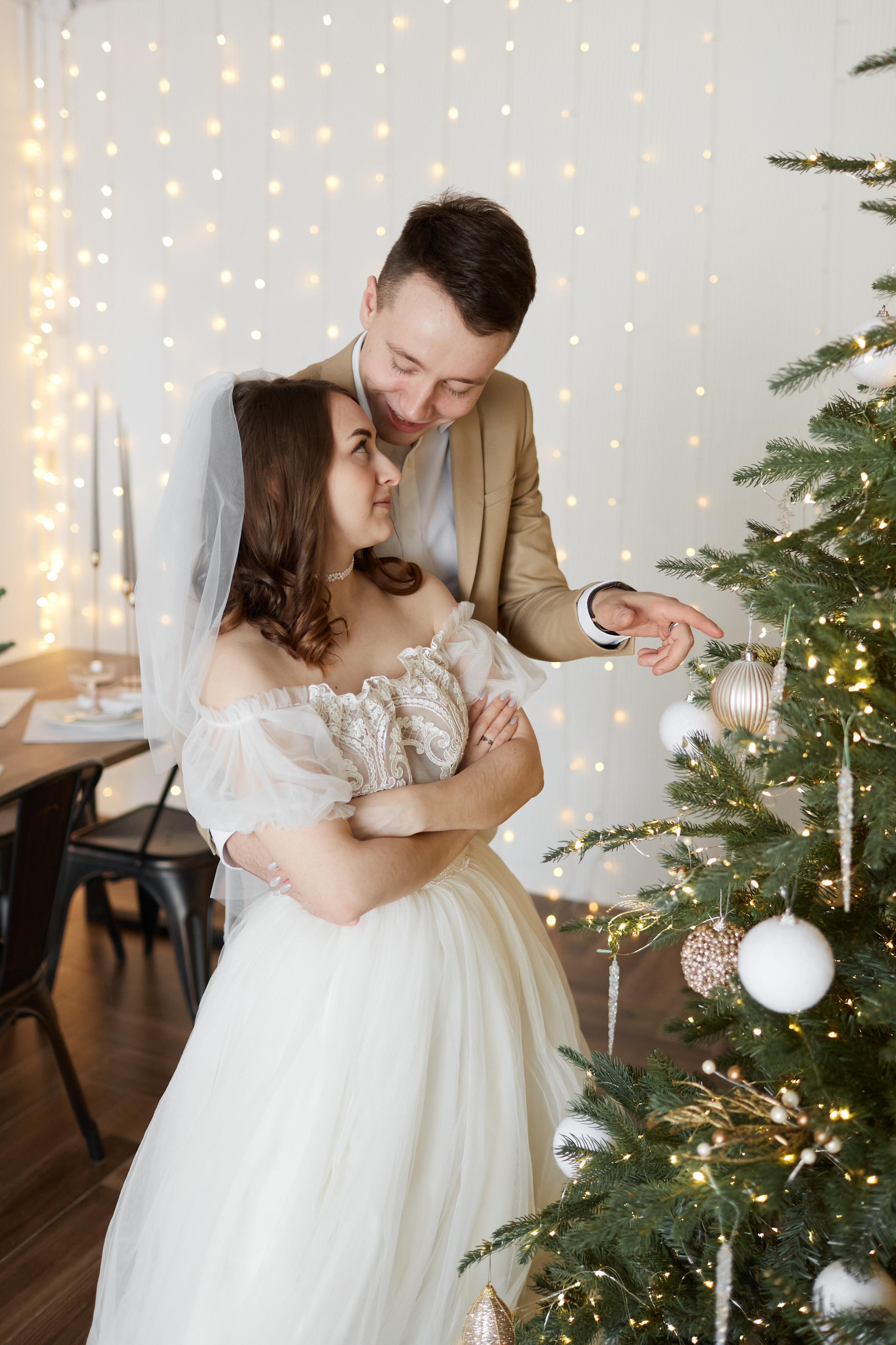 Свадебная фотосессия в фотостудии на 25 этаже, г. Самара. Свадебный и семейный фотограф в Самаре Грибцова Людмила