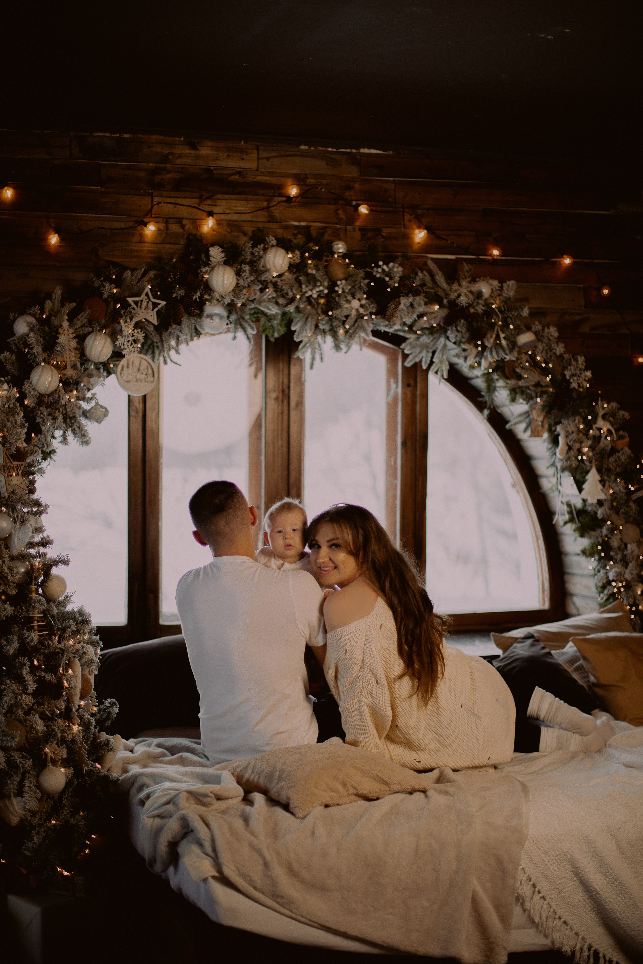 Первая новогодняя фотосессия малышки Эмилии. Фотограф в Нижнем Новгороде