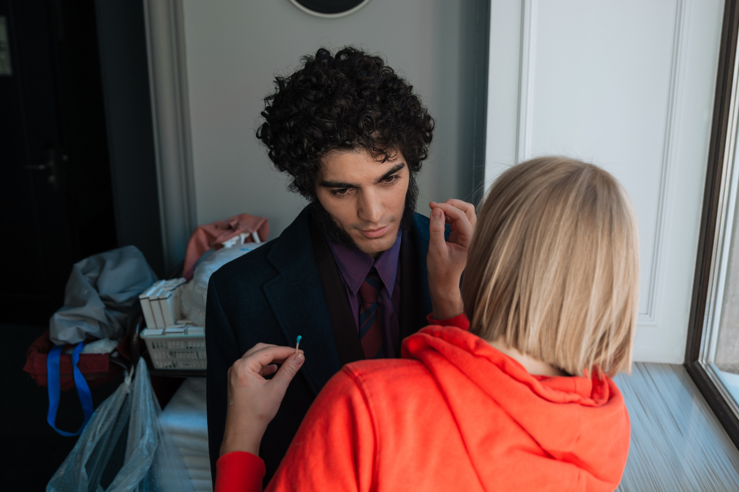 Пушкин в отеле «Оболенский». Съёмка ролика для конкурса. Портретный фотограф в Санкт-Петербурге Дмитриева Наталия