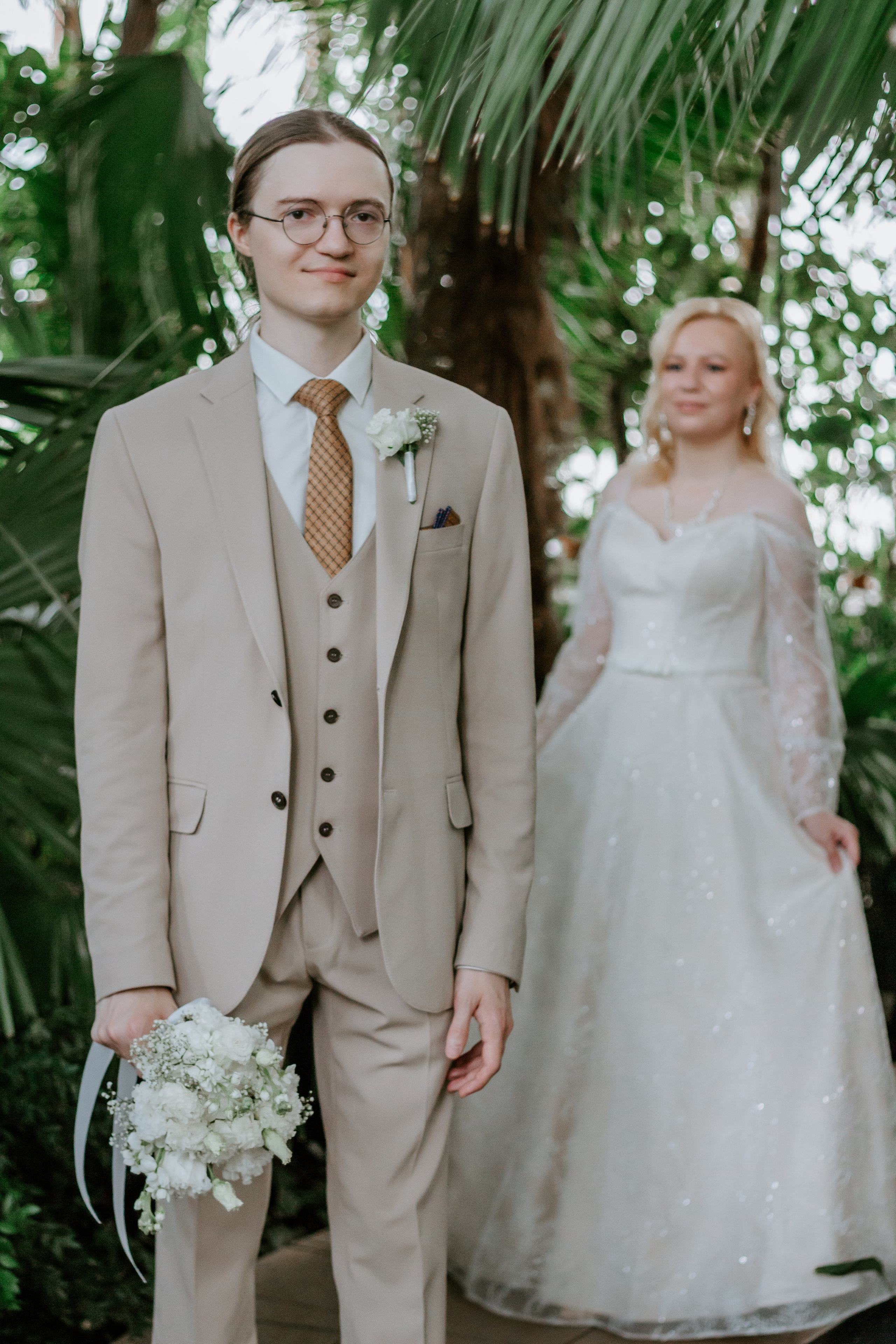 Свадебная фотосессия в оранжерее, Екатеринбург. Александр и Дарья. Фотограф в Екатеринбурге Пойгина Елена