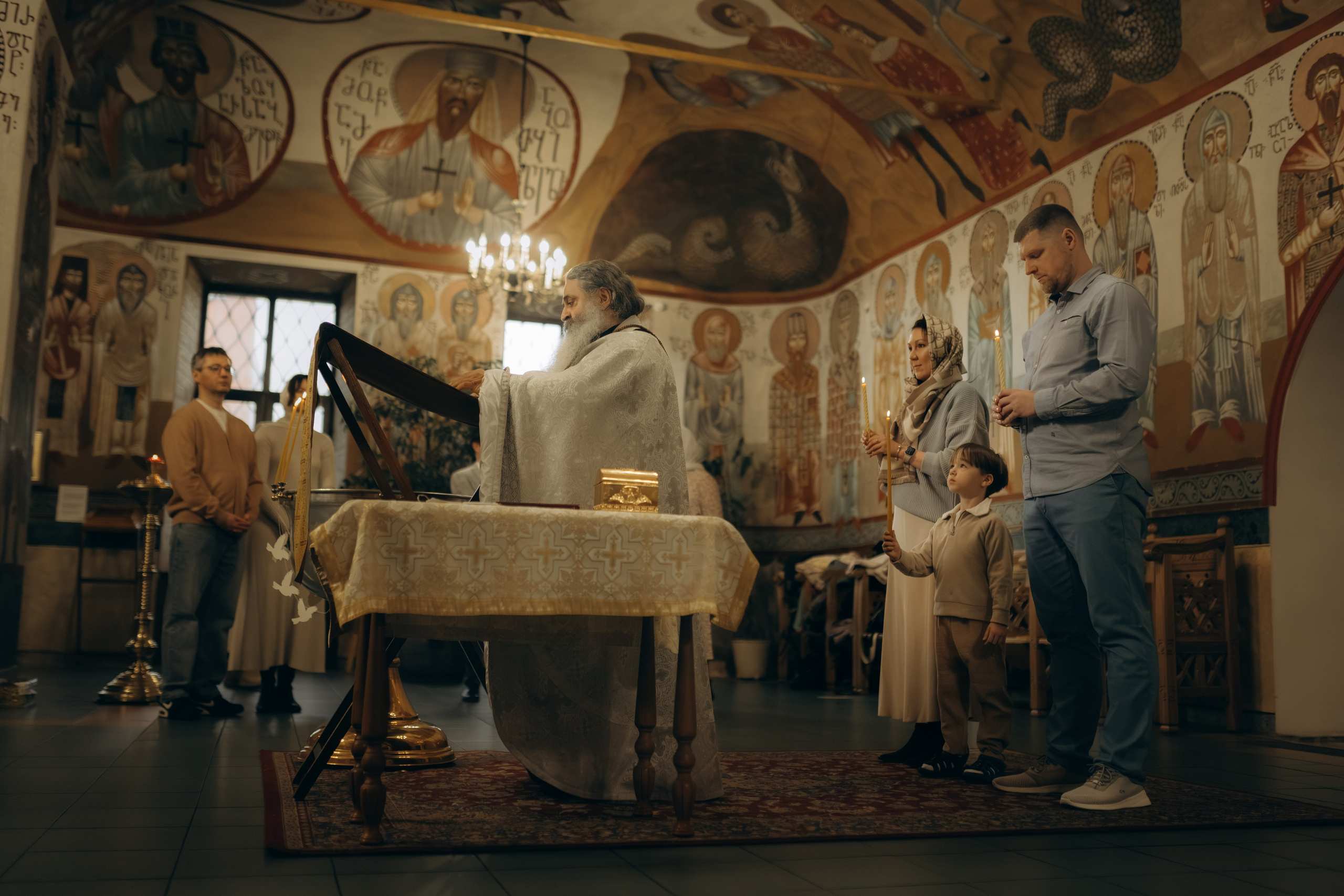 Таинство Крещения Платона. Семейный и детский фотограф в Москве Митенкова Мария