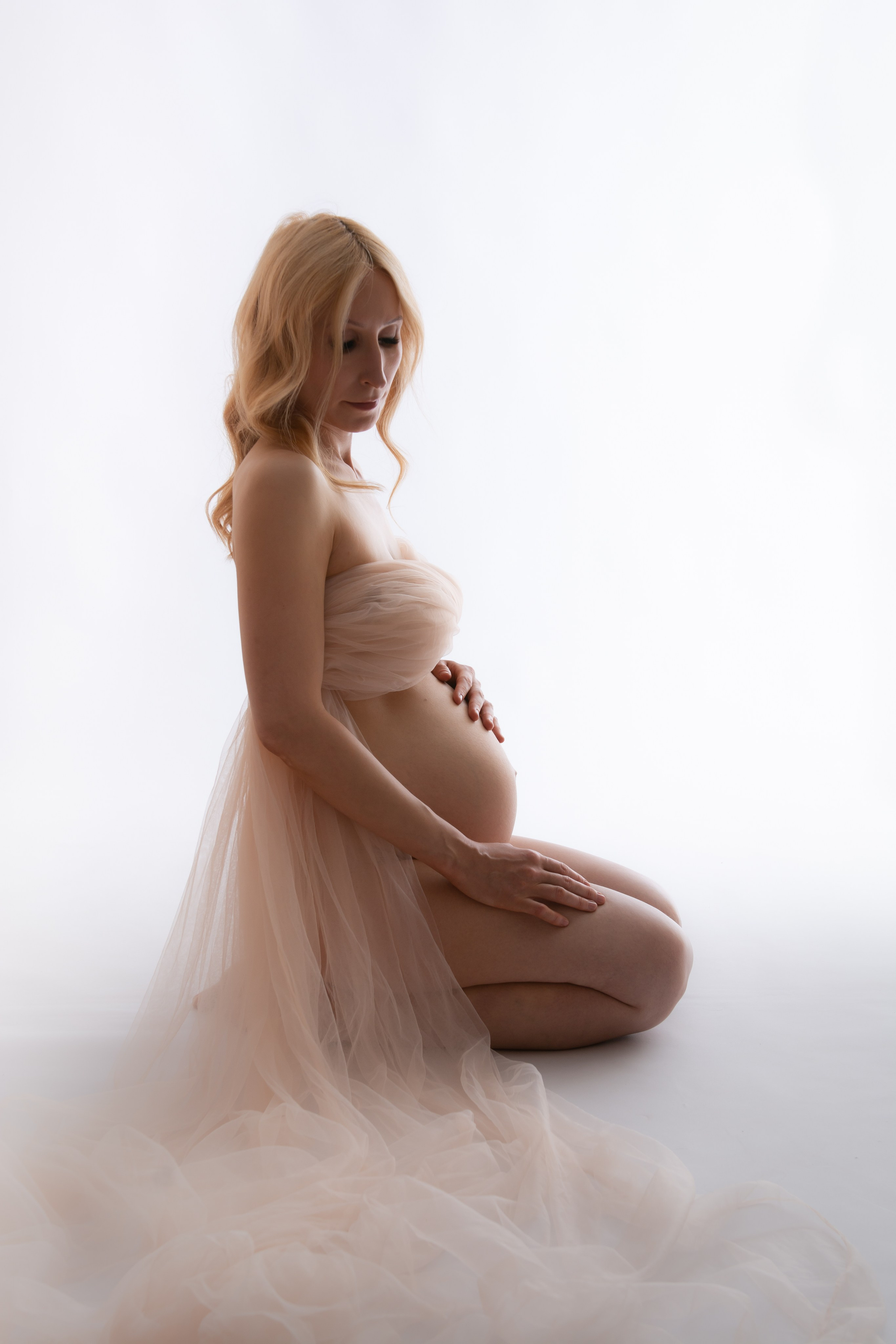 В тканях. Фотосессия беременности — Крылова Натали — Москва
