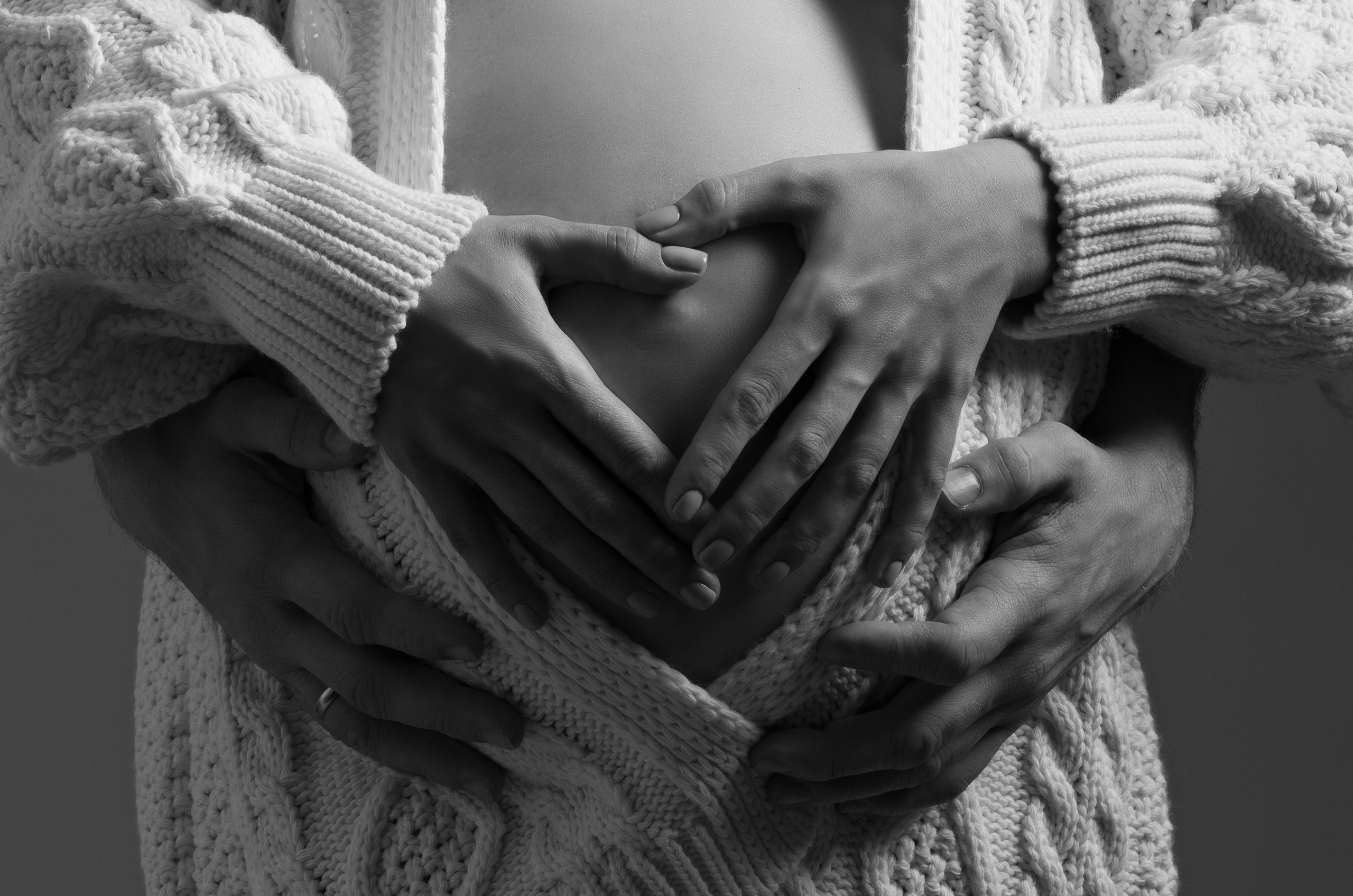 С супругом в минимализме. Фотосессия беременности — Крылова Натали — Москва