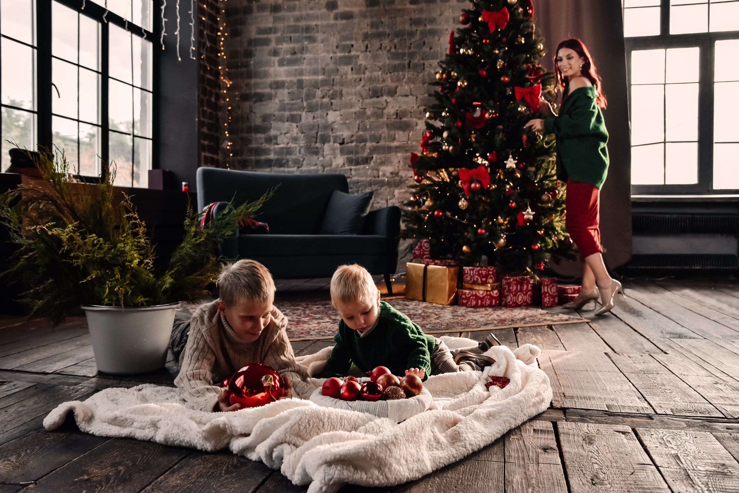 Семейная новогодняя съемка. Свадебный, семейный и репортажный фотограф Наталья Новикова