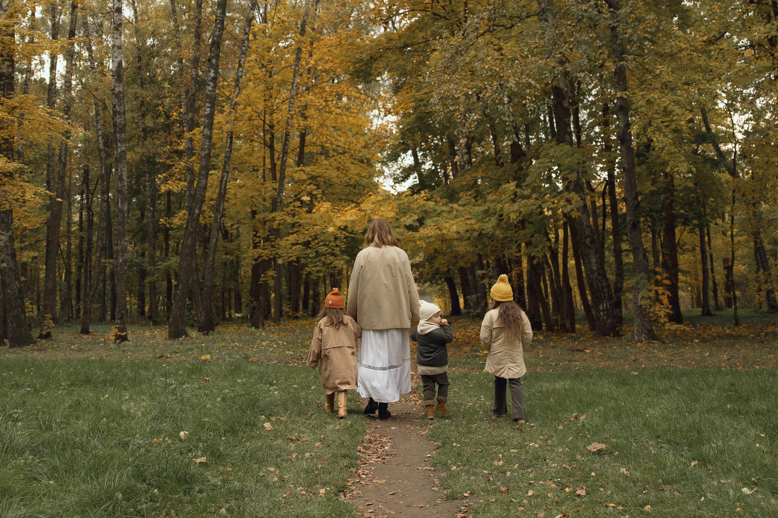Листопад и дети. Семейный фотограф в городе Тула Любовь Сабирова