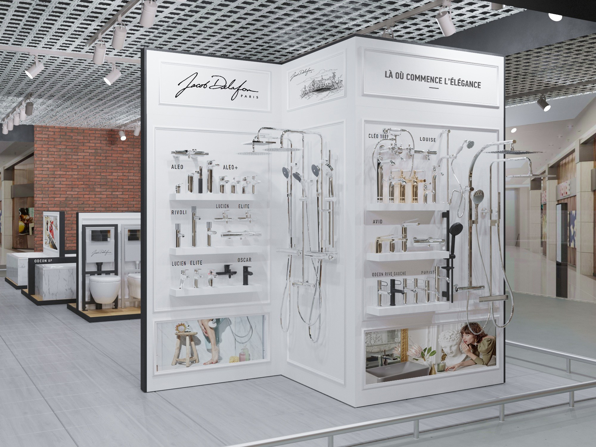 Проект шоурума Jacob Delafon. Интерьерный дизайнер и художник. Локация в г. Екатеринбурге беру проекты в разных странах