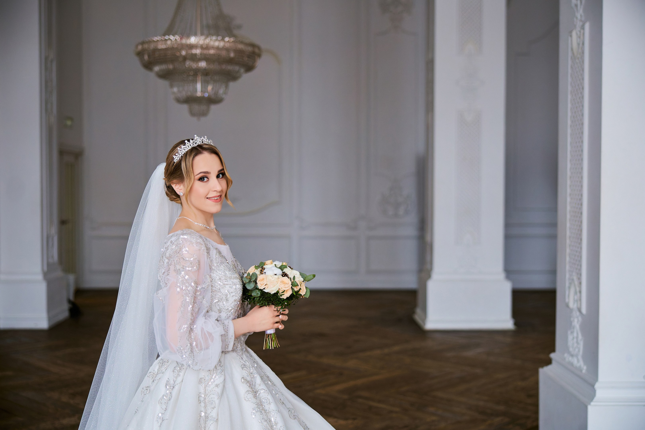 Свадебная фотосессия в студии. Свадебный фотограф Сергей Колбинский