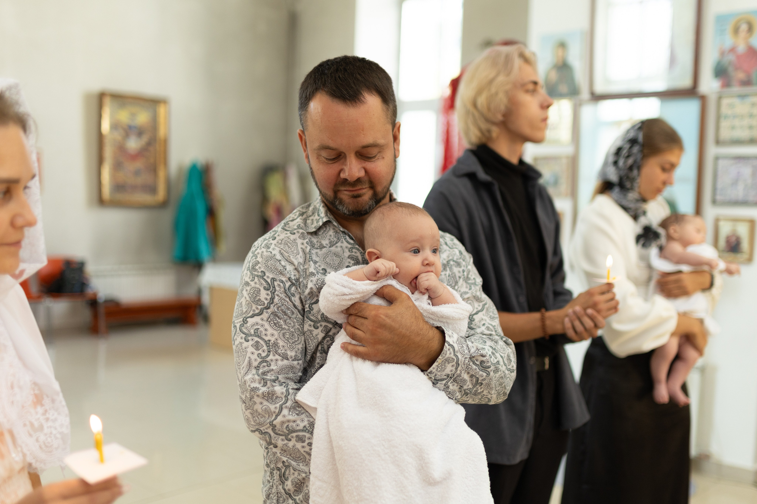 Крещение Артёма (все фото с таинсвта крещения). Фотограф новорожденных. Детский и семейный фотограф Марьяна Юдина