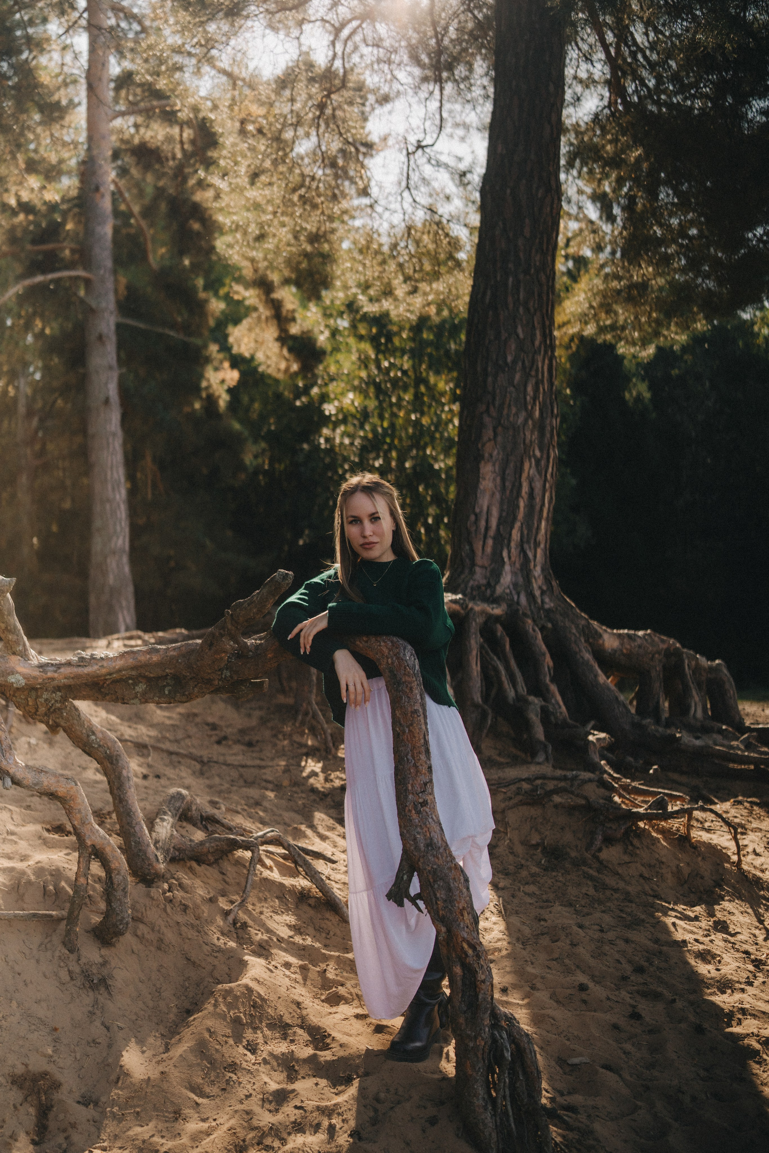 Алена | фотосессия в бору у Волги. Портретный фотограф Москва