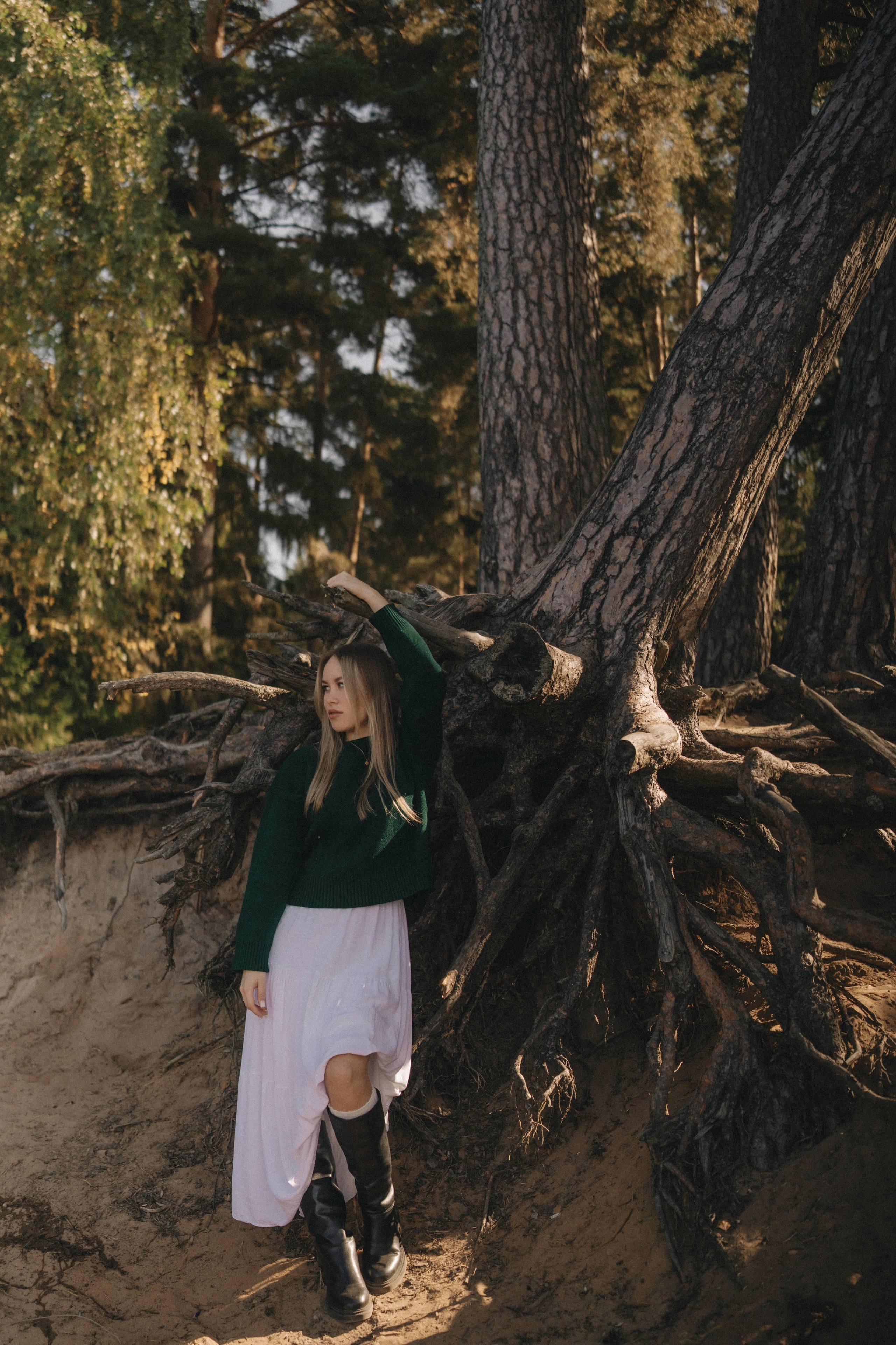 Алена | фотосессия в бору у Волги. Портретный фотограф Москва