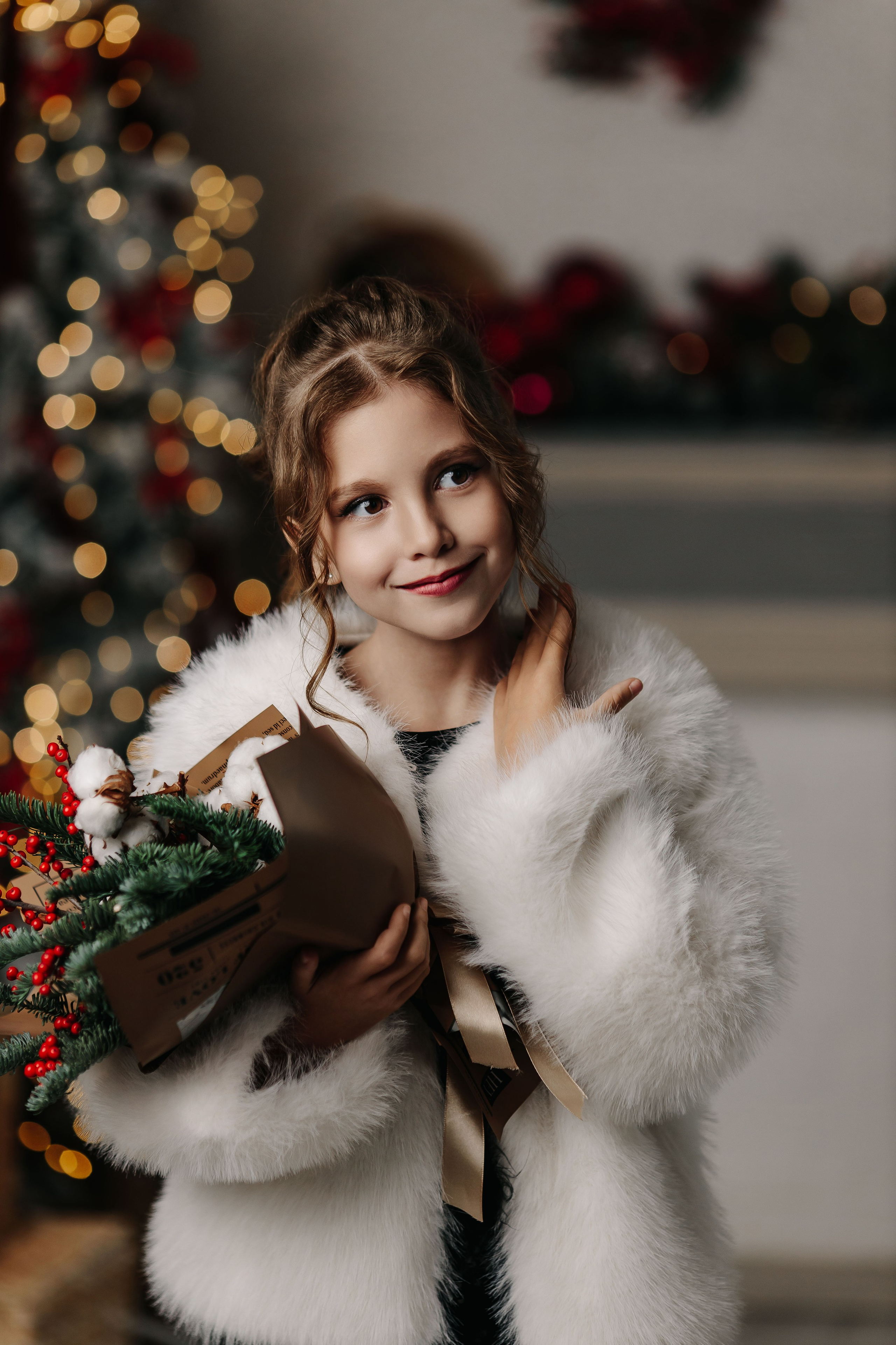 Новогодние портретики с Евой). Семейный и детский фотограф в Пскове и Санкт-Петербурге Яна Калинина