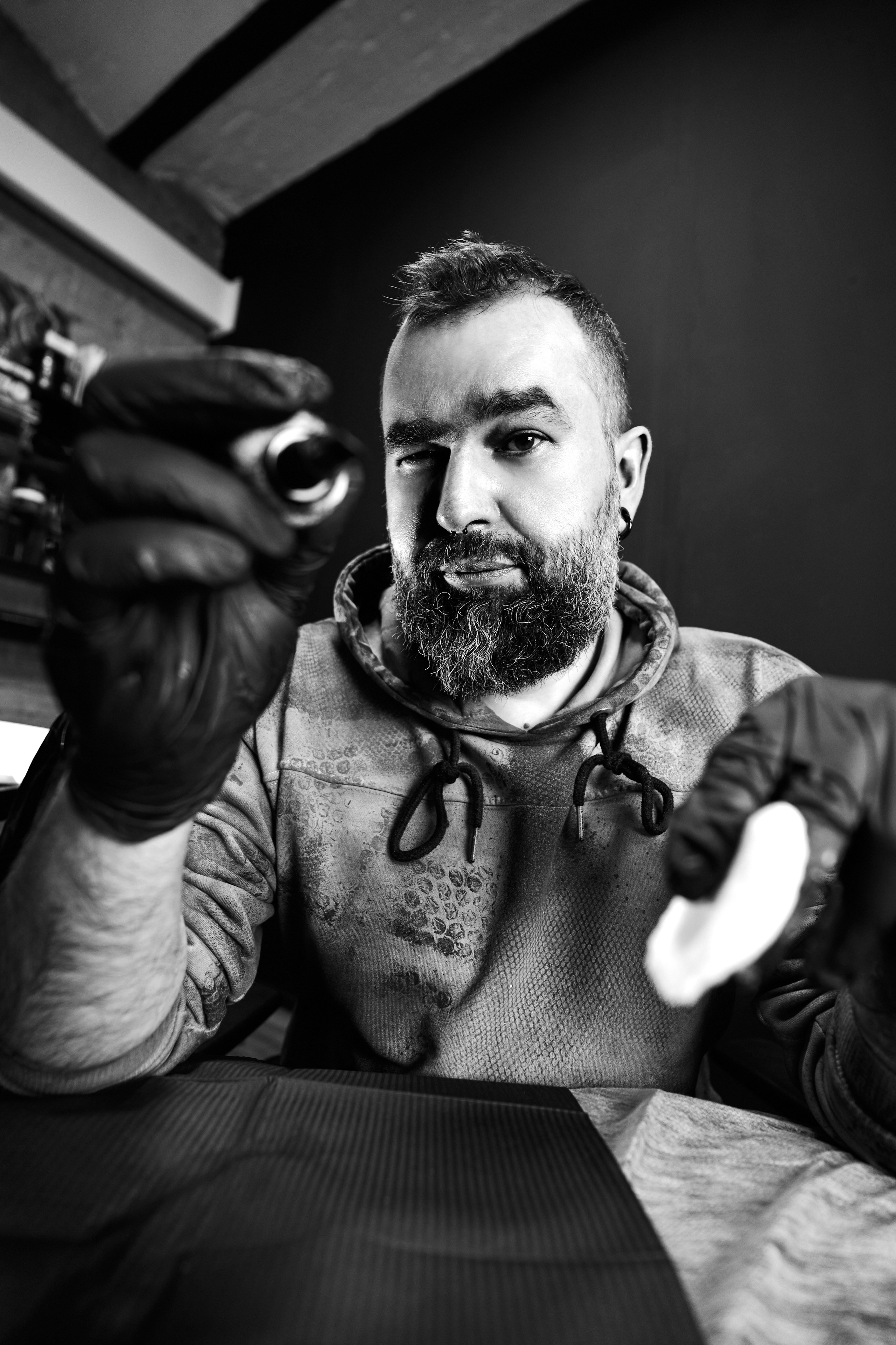 Тату-мастер. Фотограф Москва Арина Клокова