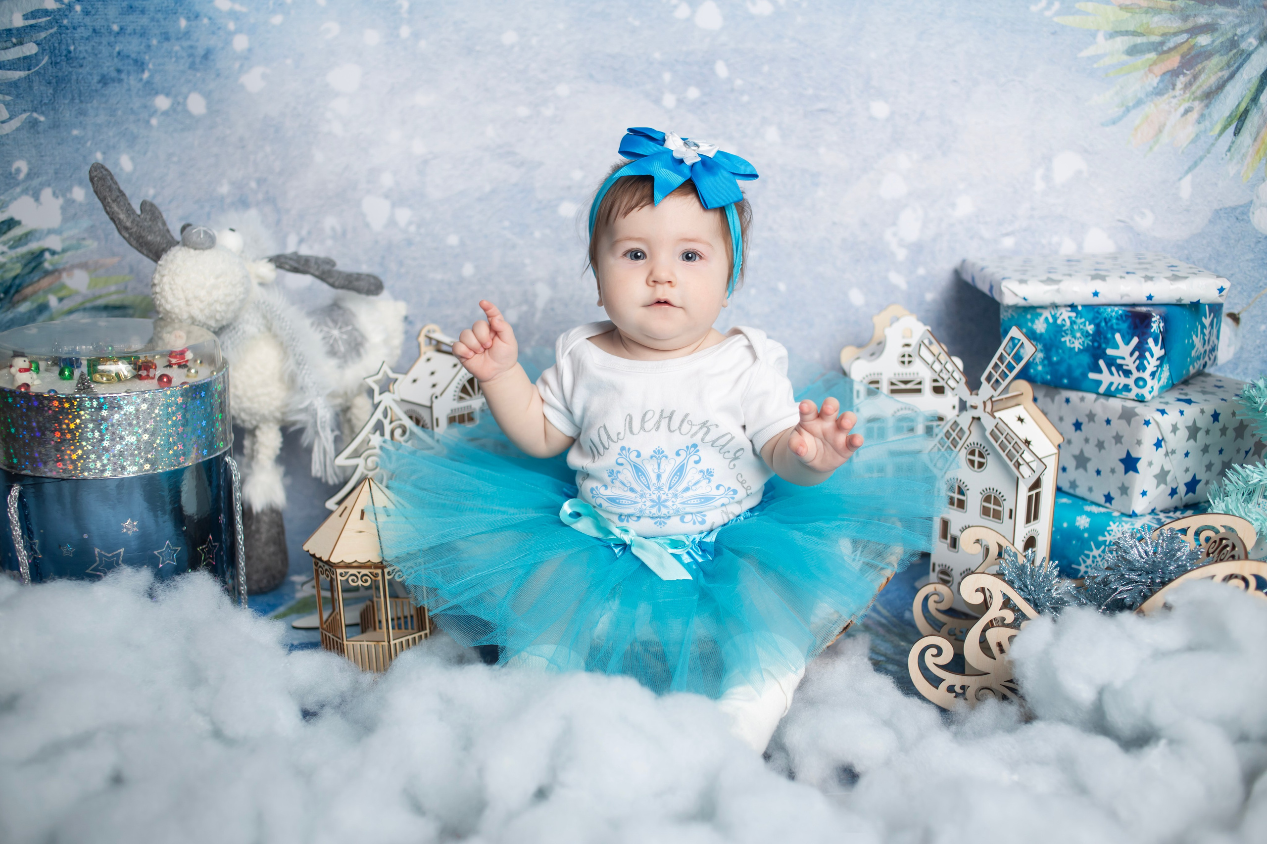 Фотозона в Мкр Красногорский — голубая. Семейный и детский фотограф в Москве и МО — Александра