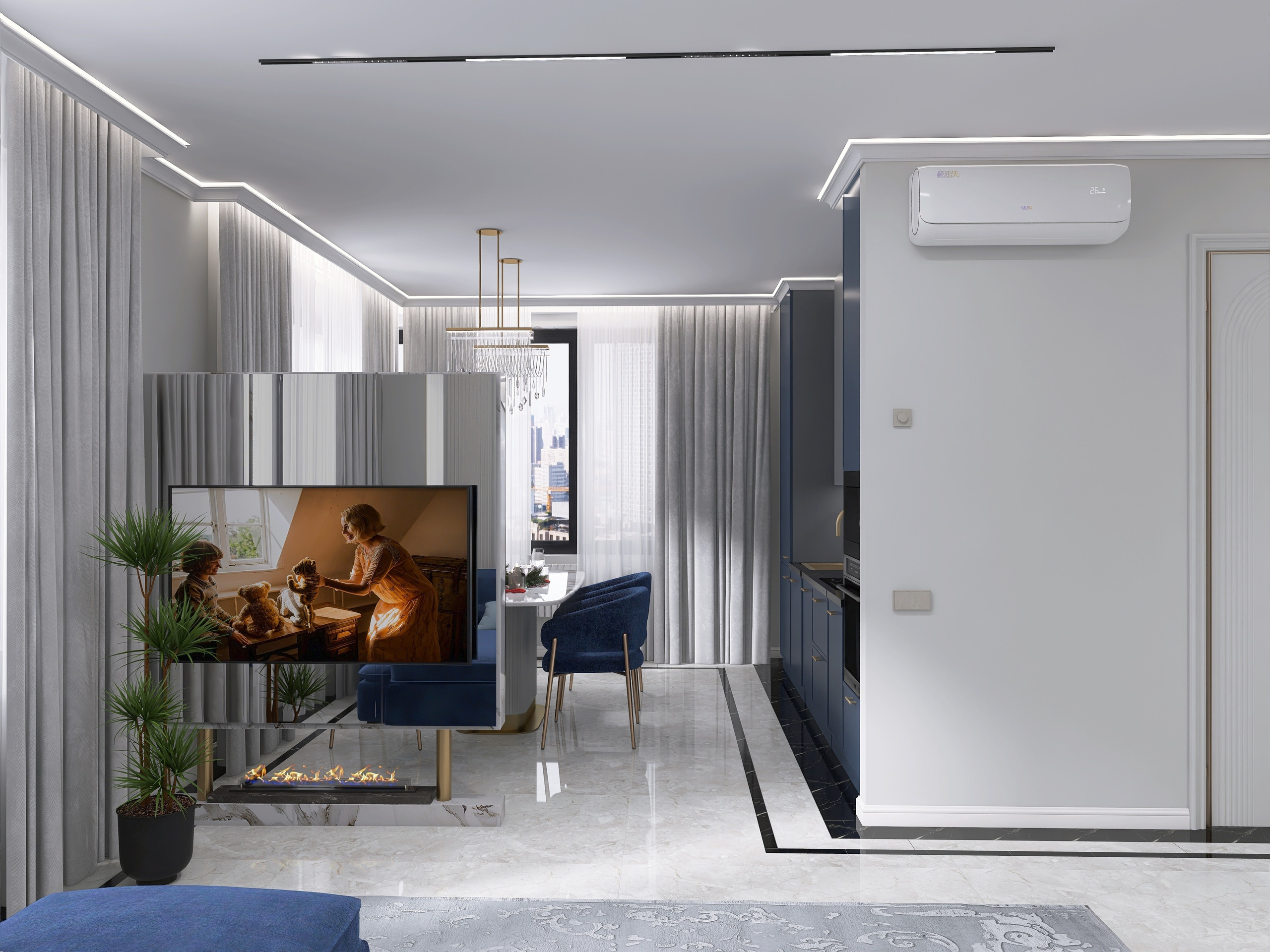 ЖК Тихомиров. Площадь 75 кв. м. Дизайнер интерьера в Новосибирске_Елена Сергеева