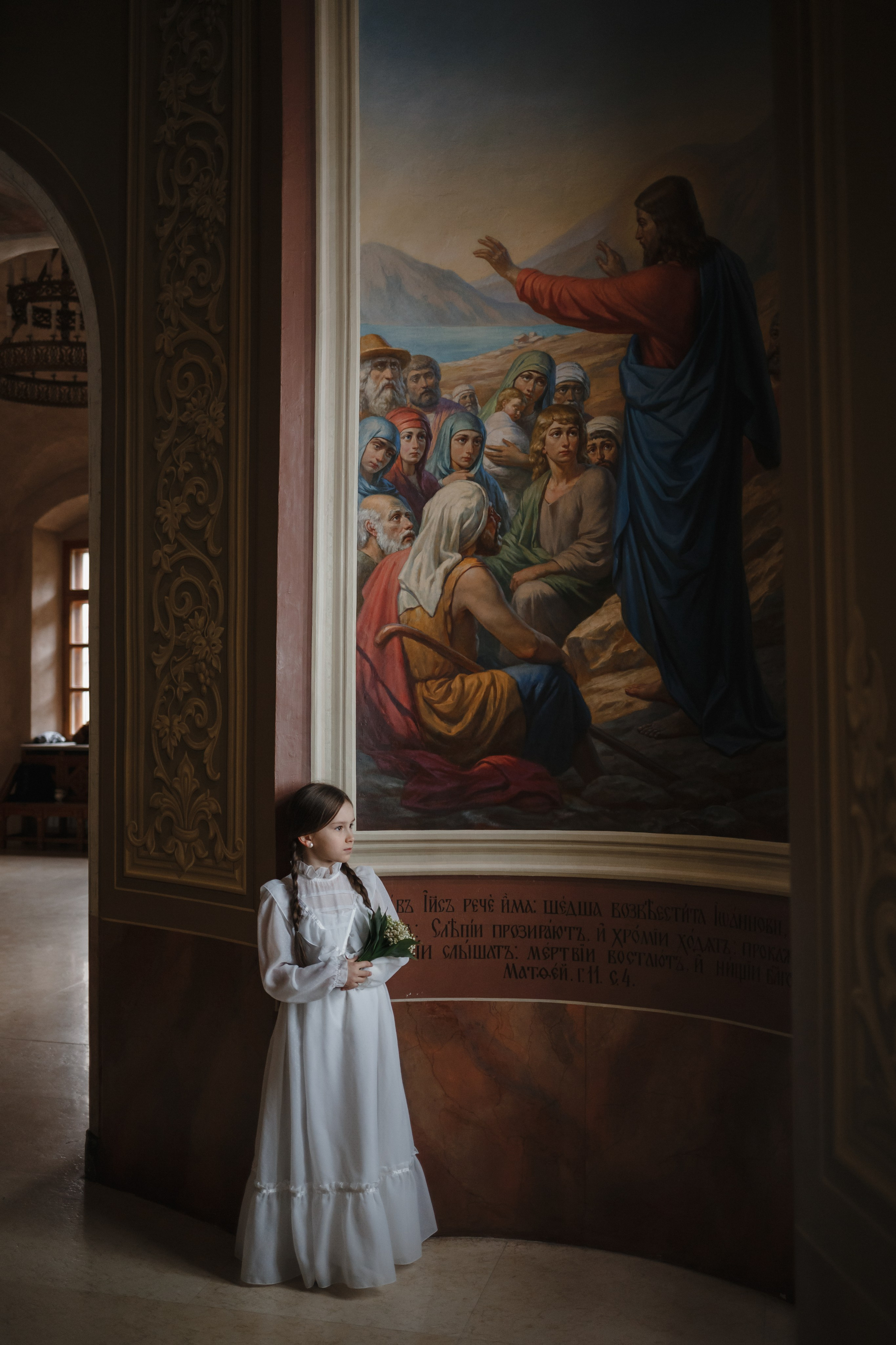 Съемка в Церкви священномученика Антипы на Колымажном дворе. Семейный фотограф Николаева Ольга
