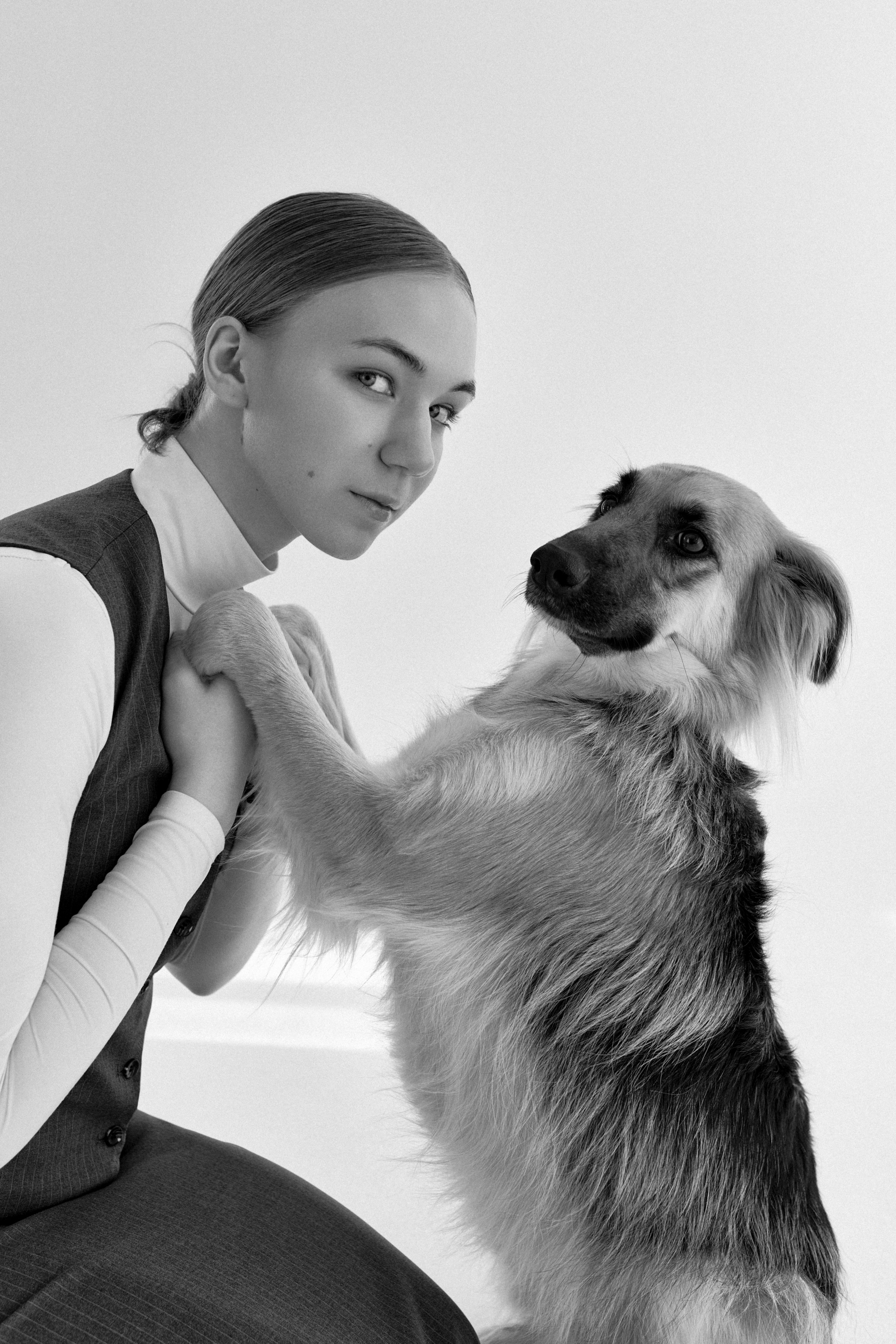 Фотосессия с собакой. Сестры Карабаза. Фотографы и ретушеры в Москве и Санкт-Петербурге