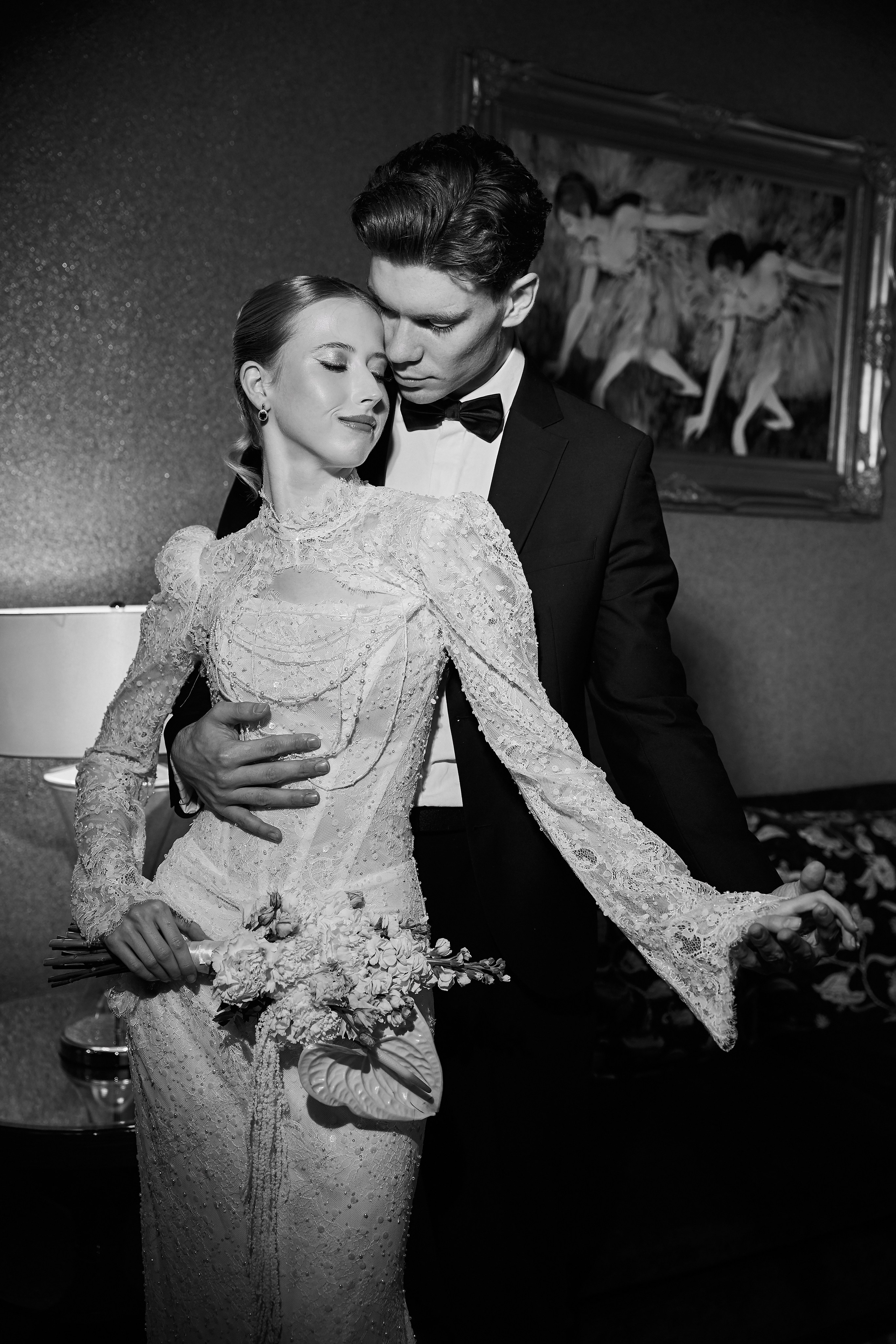 Вадим и Алина. Сборы в отеле St Regis. Свадебный фотограф в Москве и Подмосковье