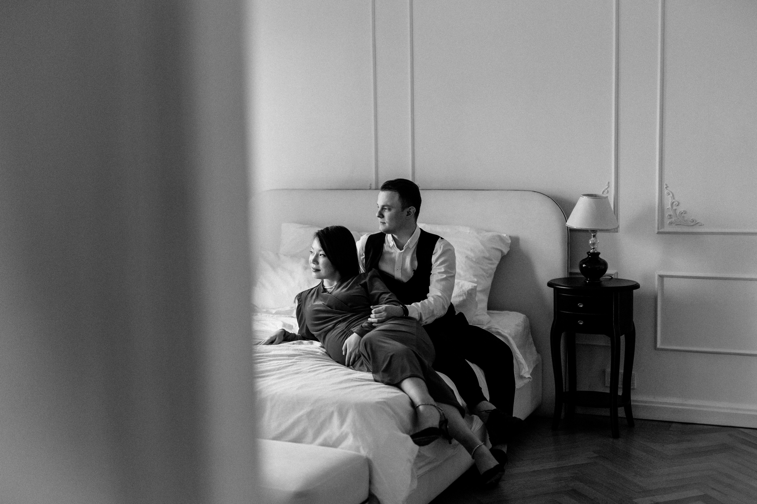 Семейная новогодняя фотосессия беременности. Свадебный фотограф в Москве Полина Лелетко