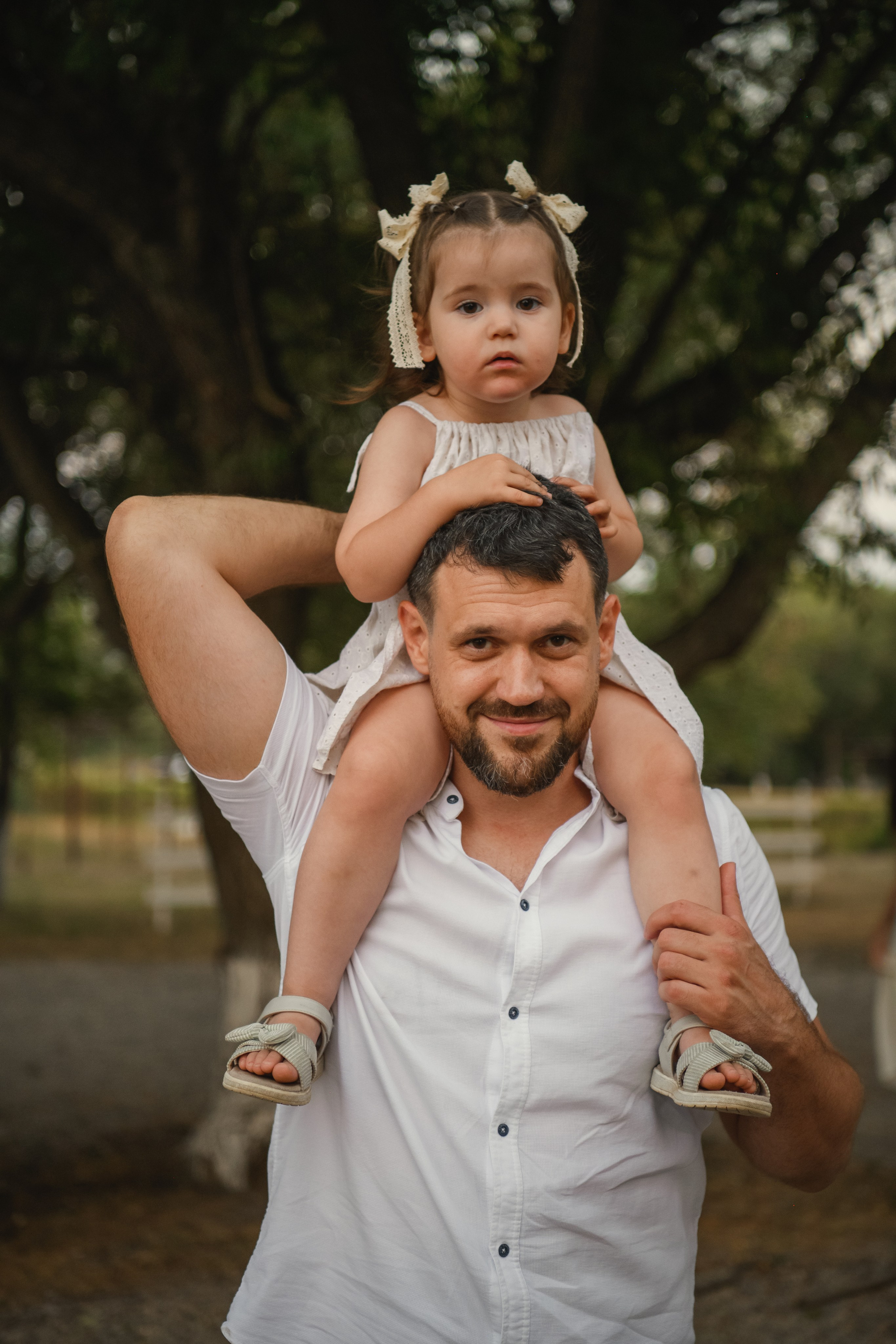 Фотосессия папы и дочки.