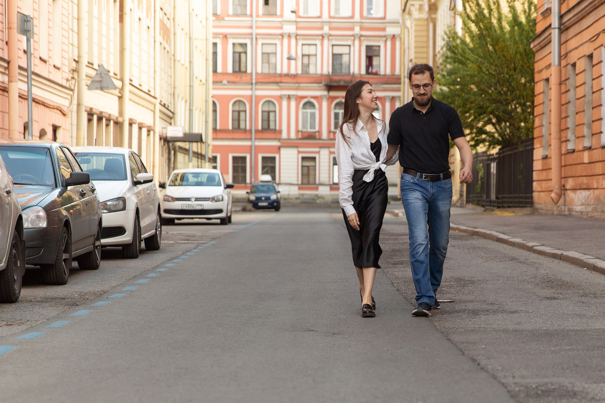 Фотосессия истории любви в центре Петербурга. Свадебный и портретный фотограф в Санкт-Петербурге Надежда Чечулина