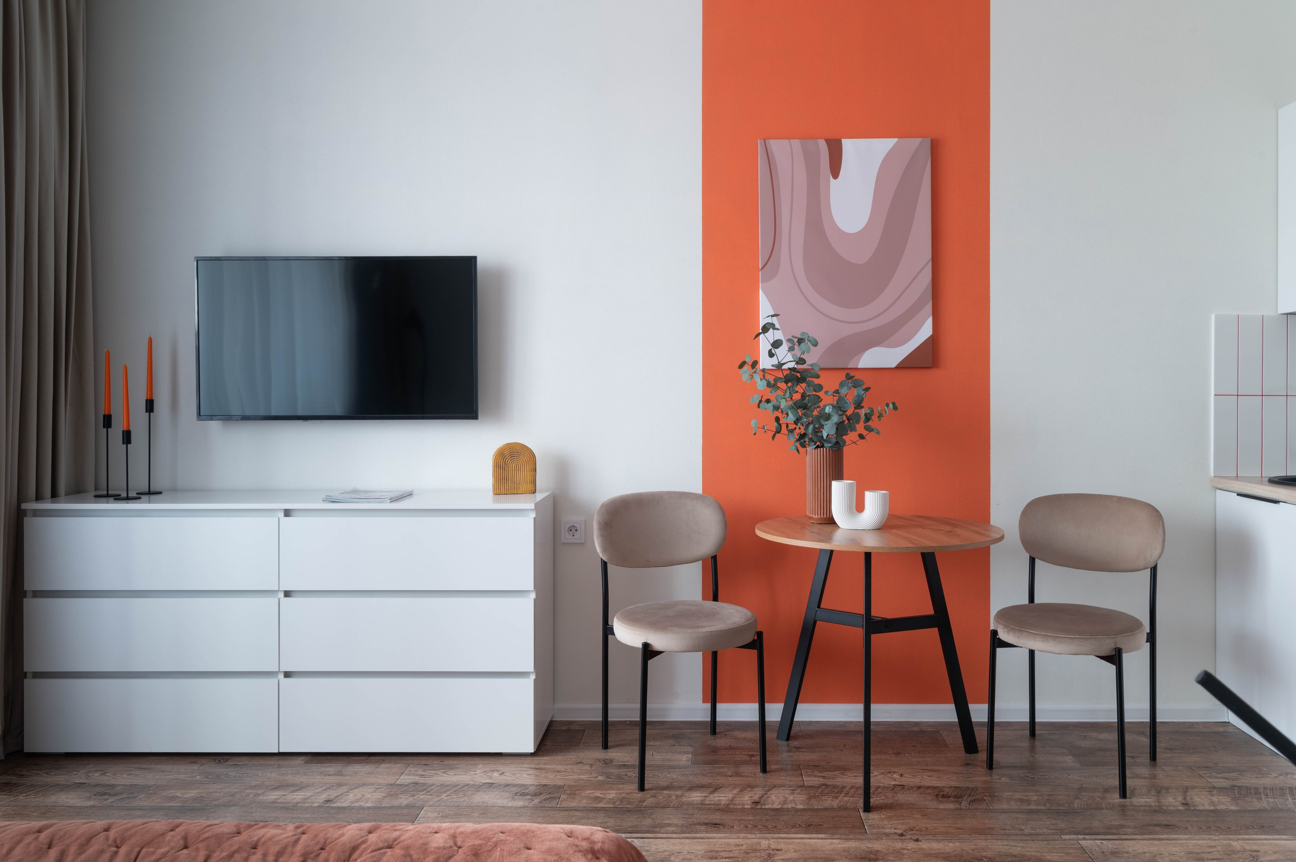 Съемка студии для посуточной аренды ЖК «Подсолнухи». Интерьерный фотограф в Ярославле. Вероника Лазыкина