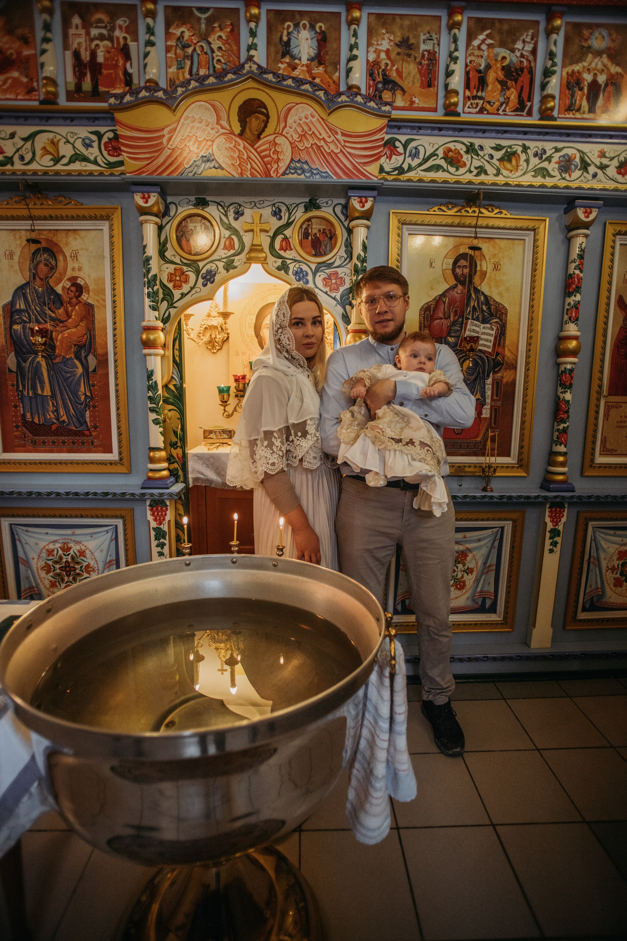 Крещение Аглаи. Венера Гайн. Репортажный фотограф  Тюмень. Обучение фотографии с 0