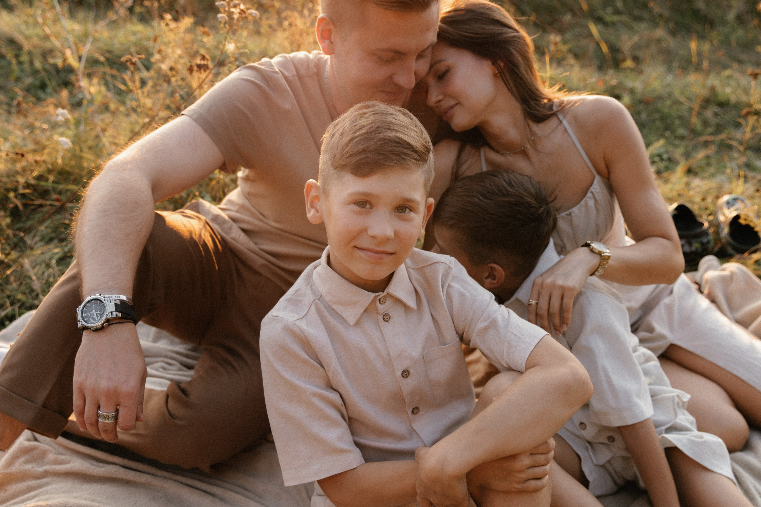 Летний вечер одной семьи. Фотограф Ульяна Дивина в Нижнем Новгороде и Нижегородской области