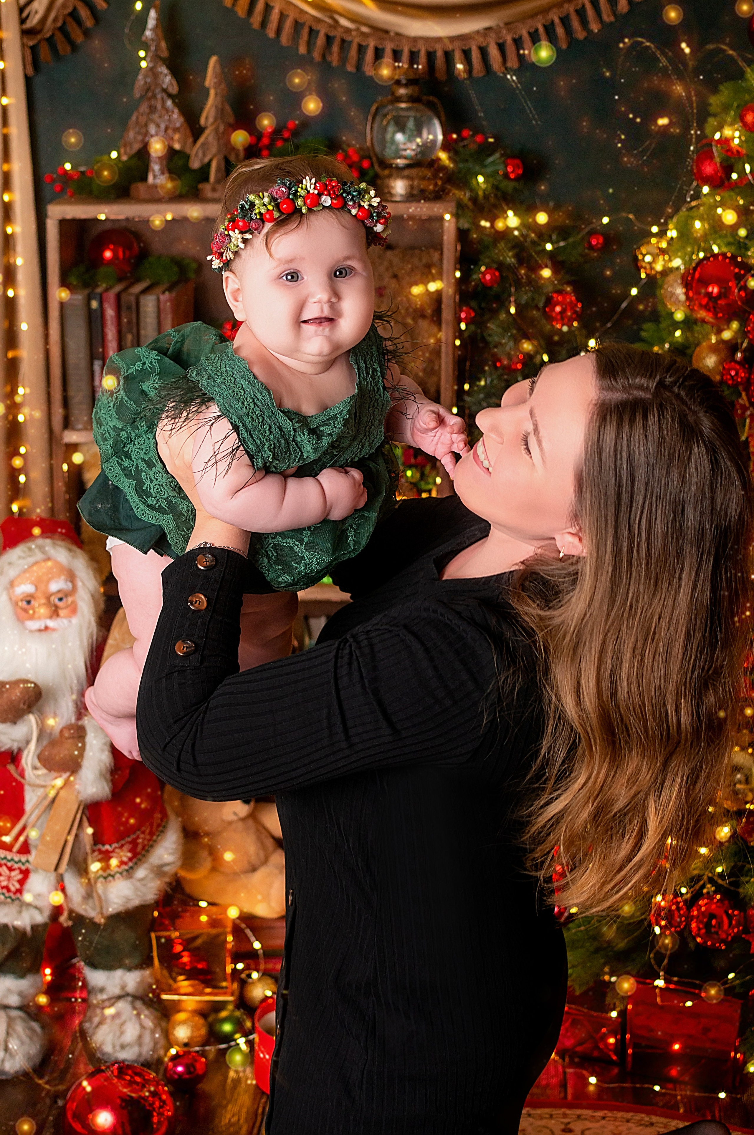 Новогодняя семейная фотосессия в Краснодаре 2023-2024. Фотограф новорожденных Краснодар Малышенко Надежда