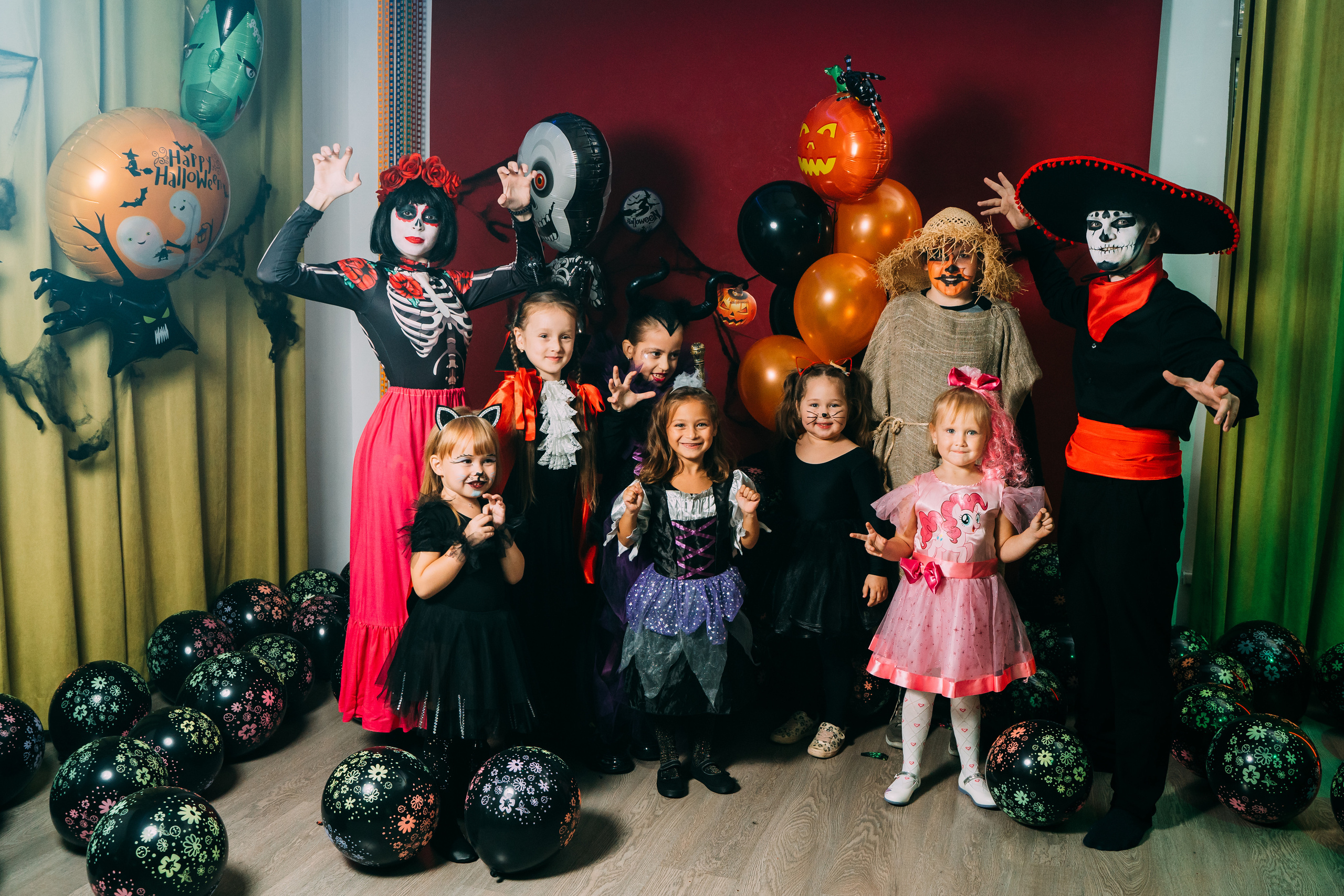 Вечеринка Хэллоуин в студии Green Family. Свадебный фотограф Кирилл Зейналов, Туапсе