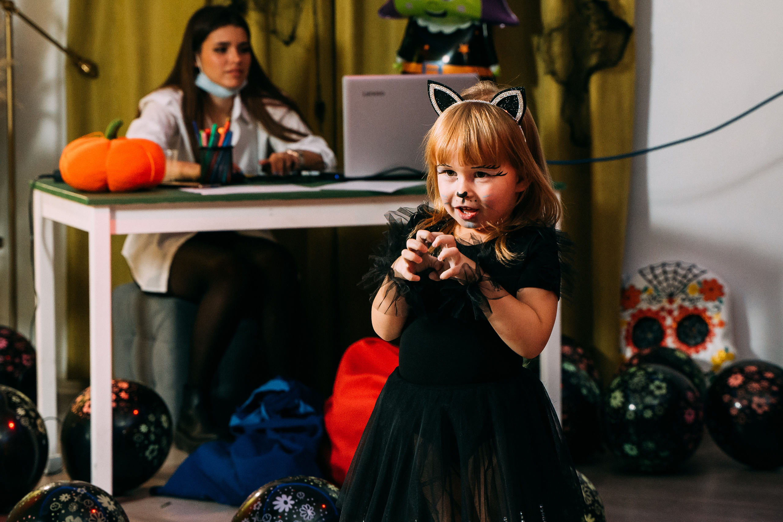 Вечеринка Хэллоуин в студии Green Family. Свадебный фотограф Кирилл Зейналов, Туапсе