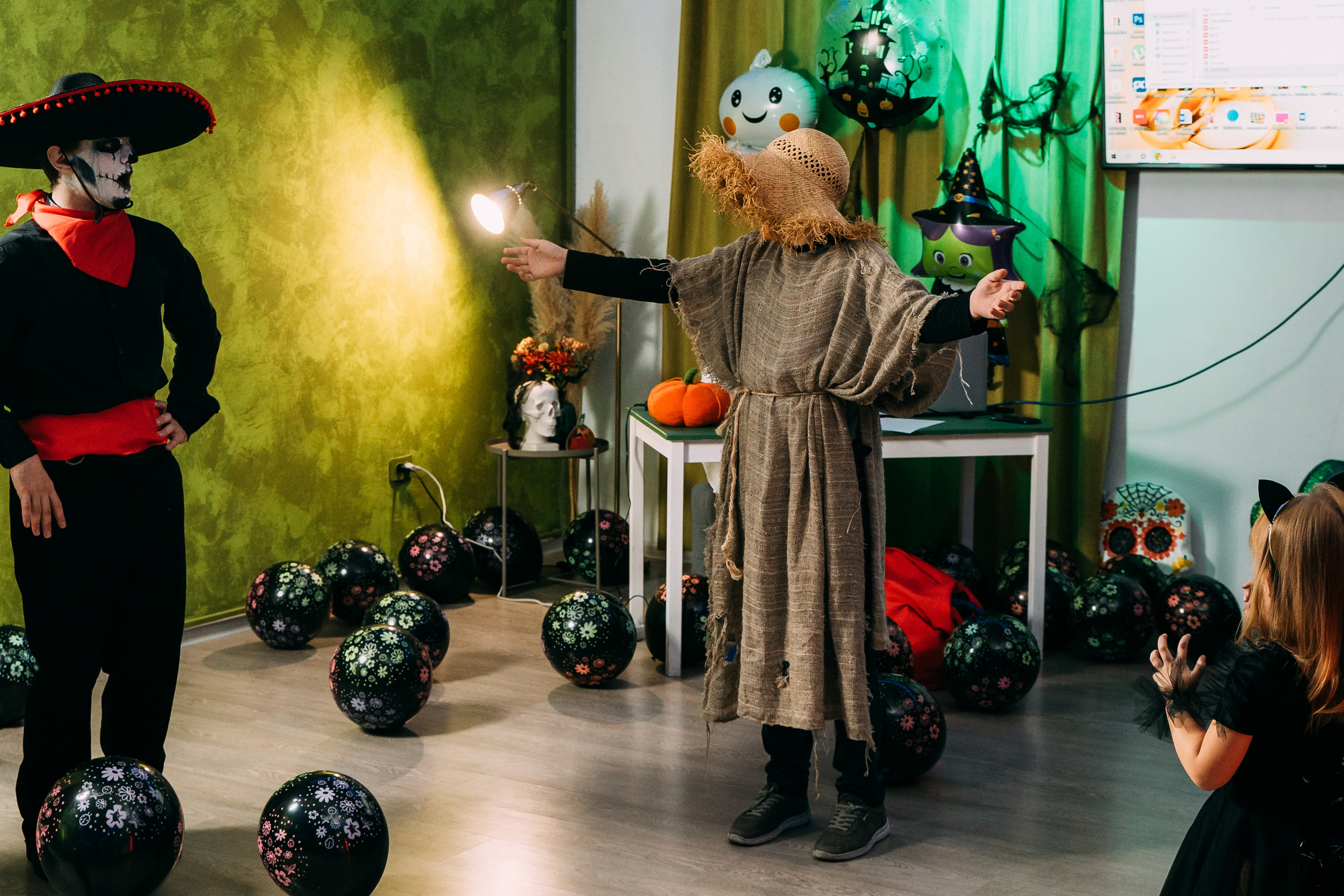 Вечеринка Хэллоуин в студии Green Family. Свадебный фотограф Кирилл Зейналов, Туапсе