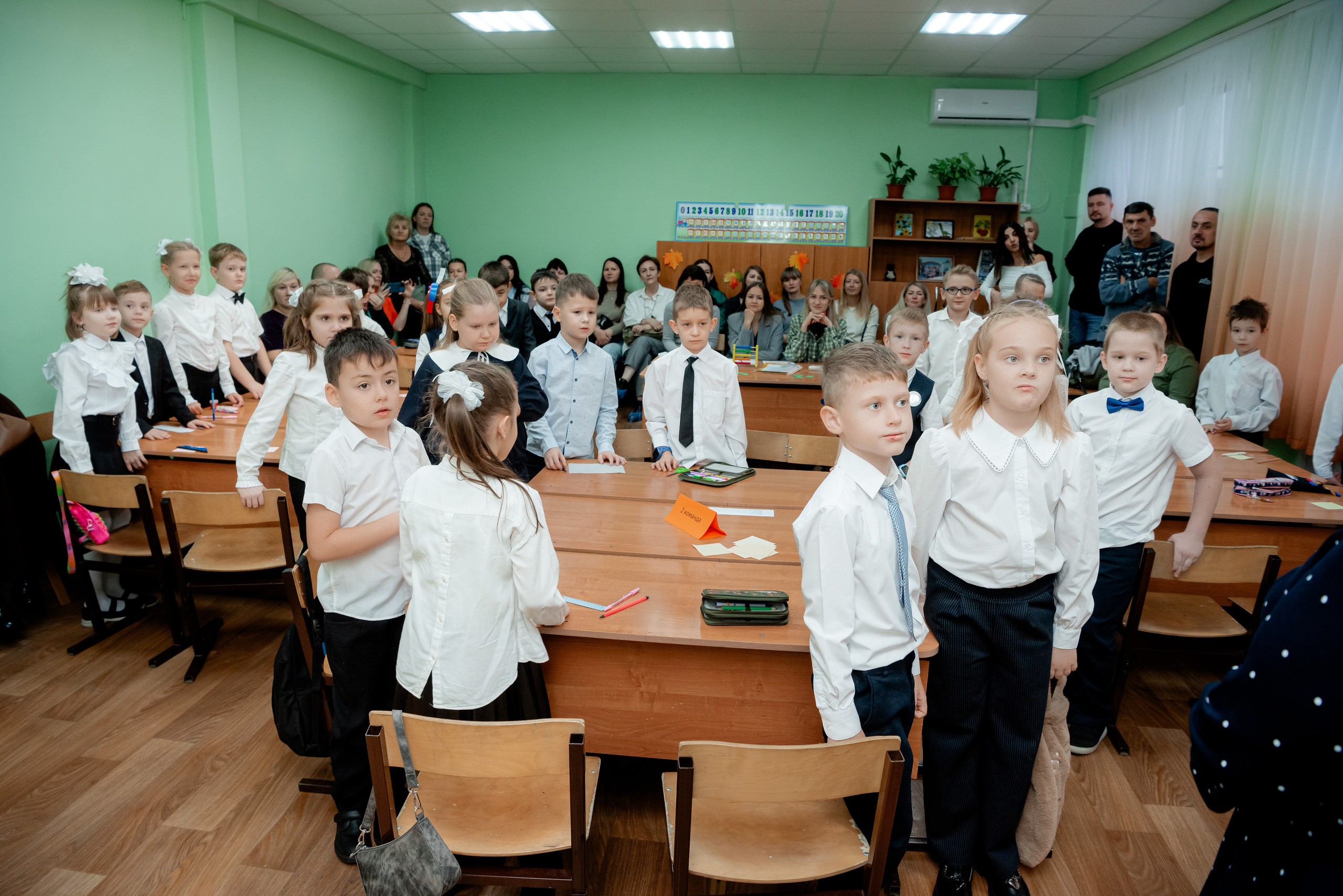 Открытый урок первоклашек в Школе. Фотограф в Волгограде и Волжском Александр Горбань