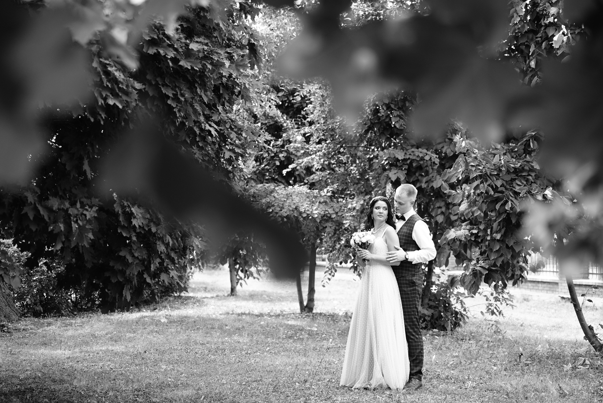 Антон и Маргарита чб. Свадебный фотограф в Самаре Анна Ковалева