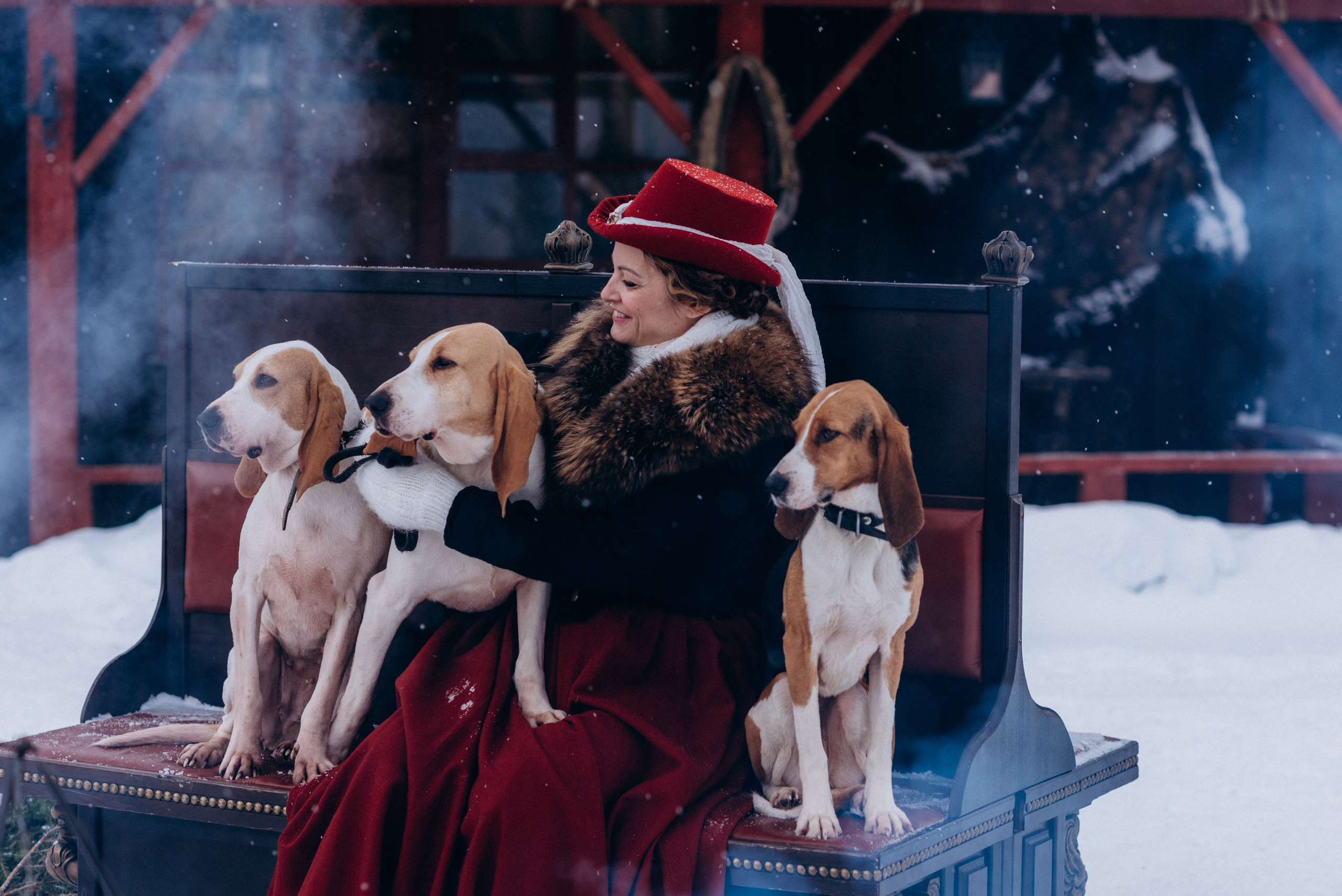 Зимняя парфорсная охота. Фотограф Диана Вальтер