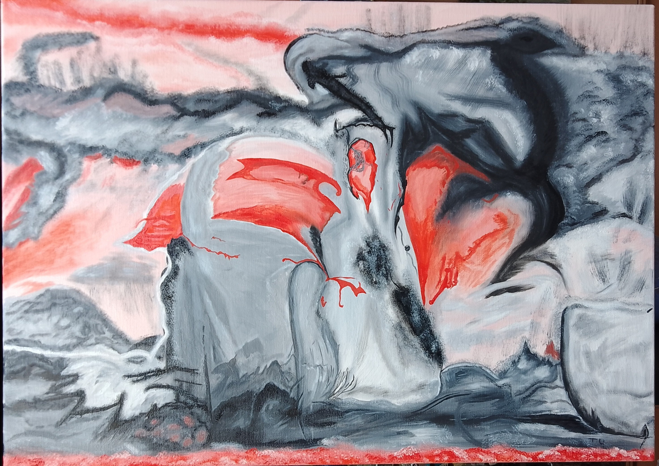 Абстракция. Фантазия ан тему реки Стикс.