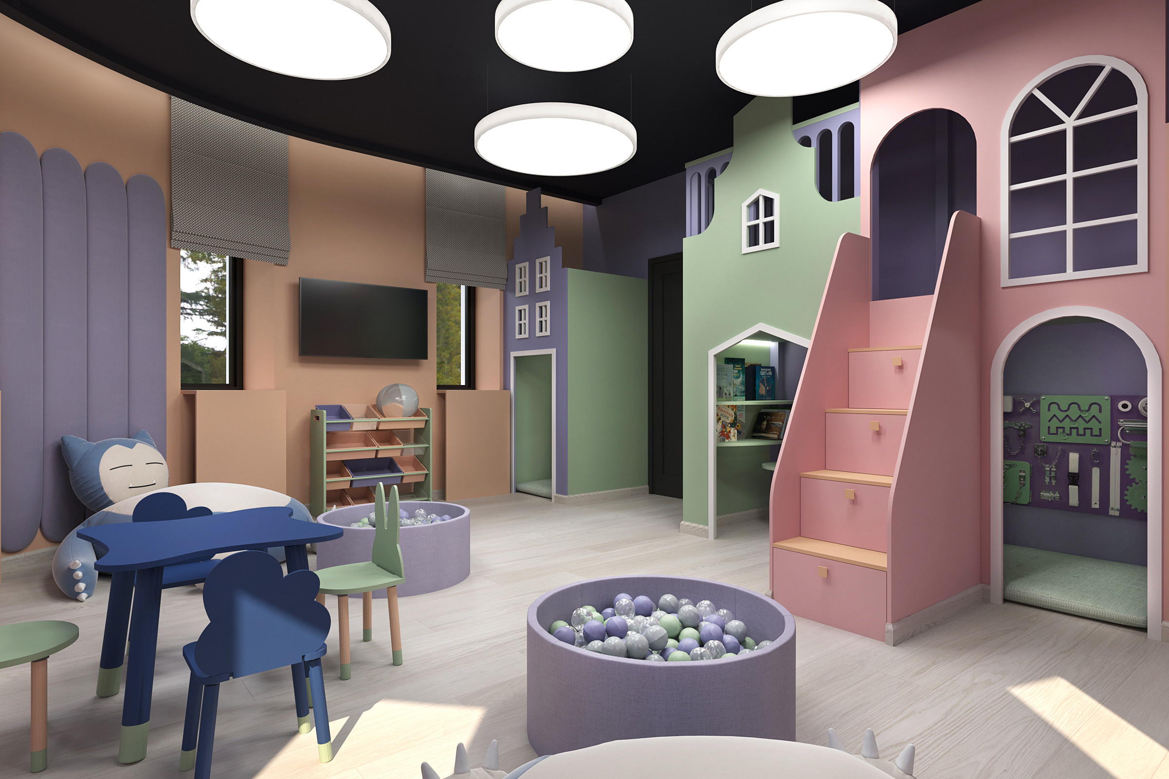 Спа салон Samsara 1этаж. Дизайн интерьеров Краснодар