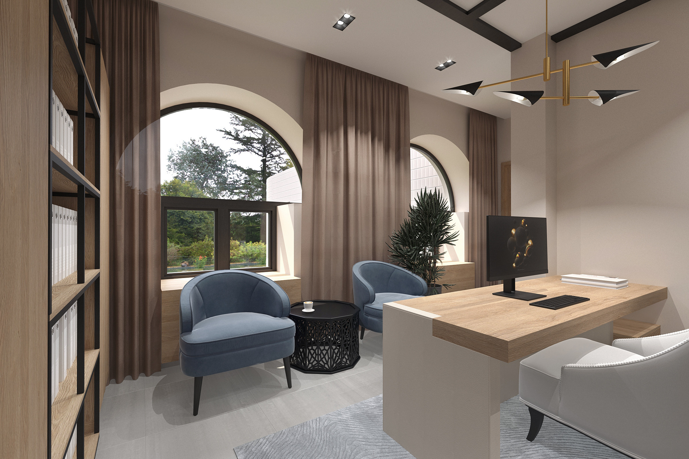 Спа салон Samsara 2этаж. Дизайн интерьеров Краснодар