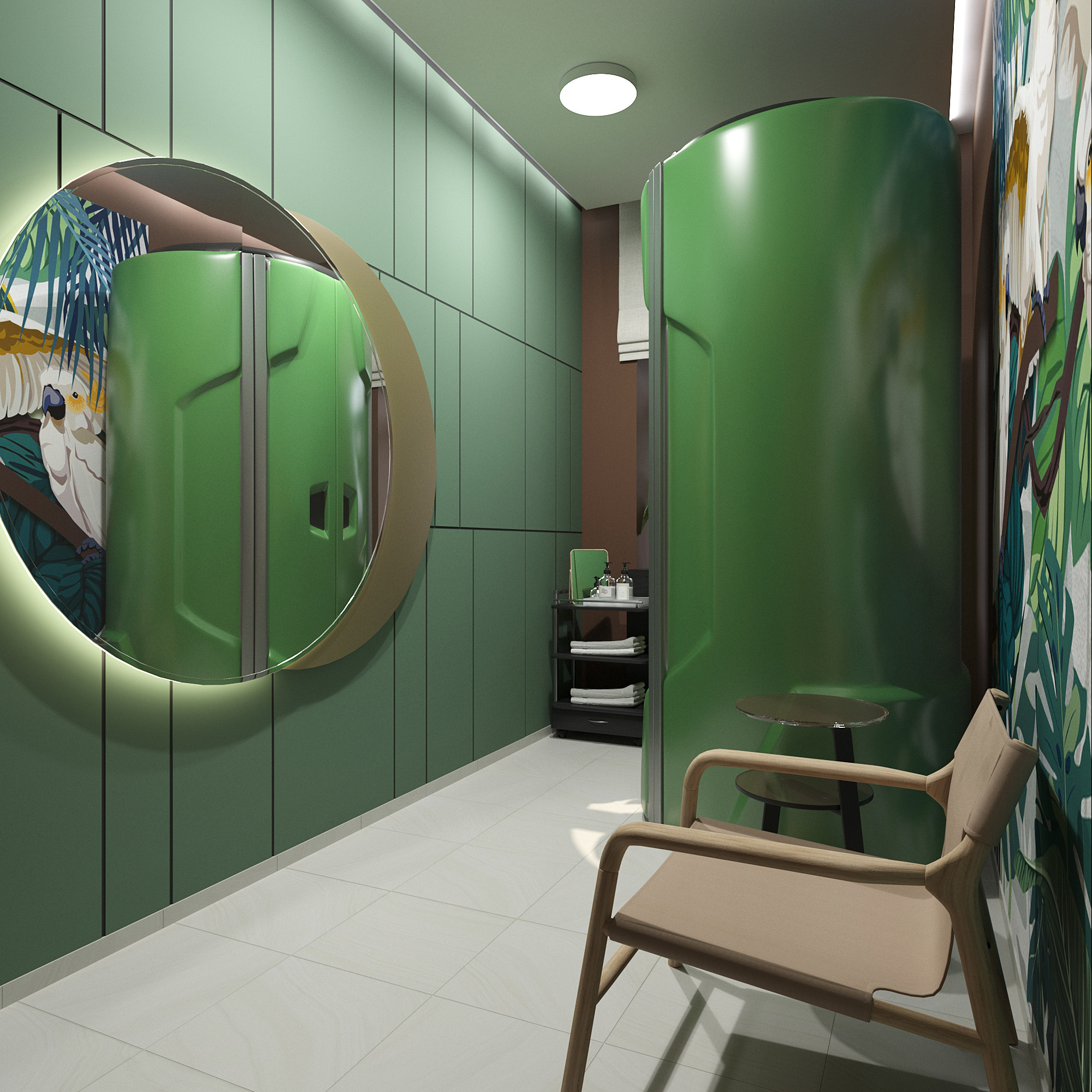 Спа салон Samsara 2этаж. Дизайн интерьеров Краснодар