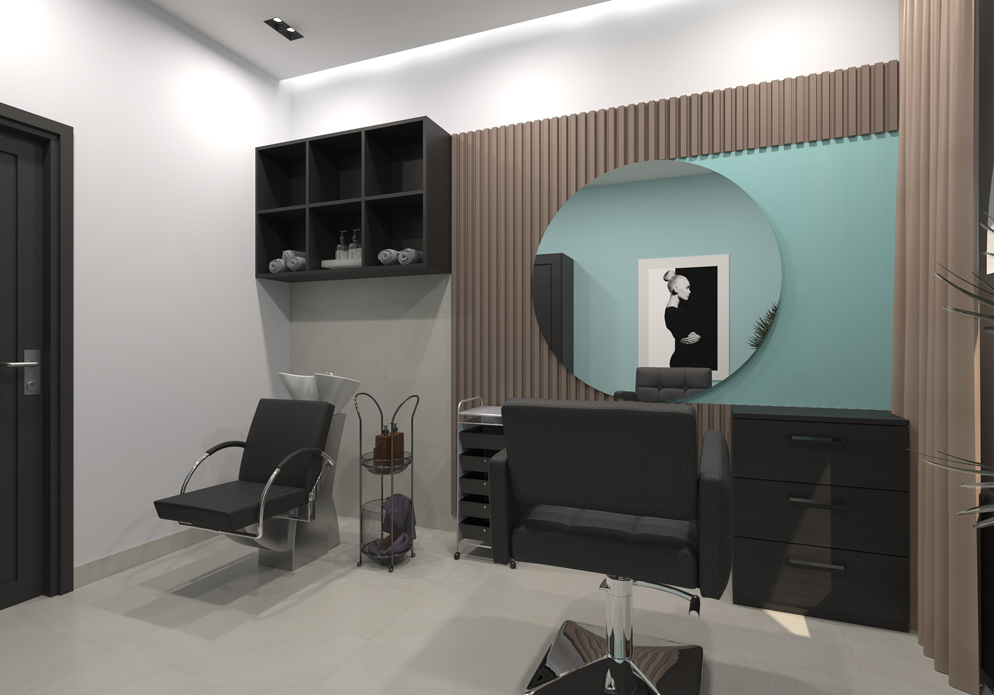 Спа салон Samsara 2этаж. Дизайн интерьеров Краснодар