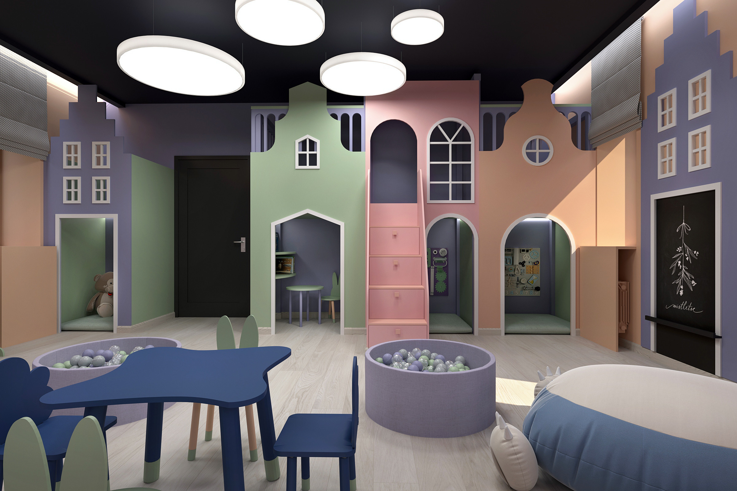 Спа салон Samsara 1этаж. Дизайн интерьеров Краснодар