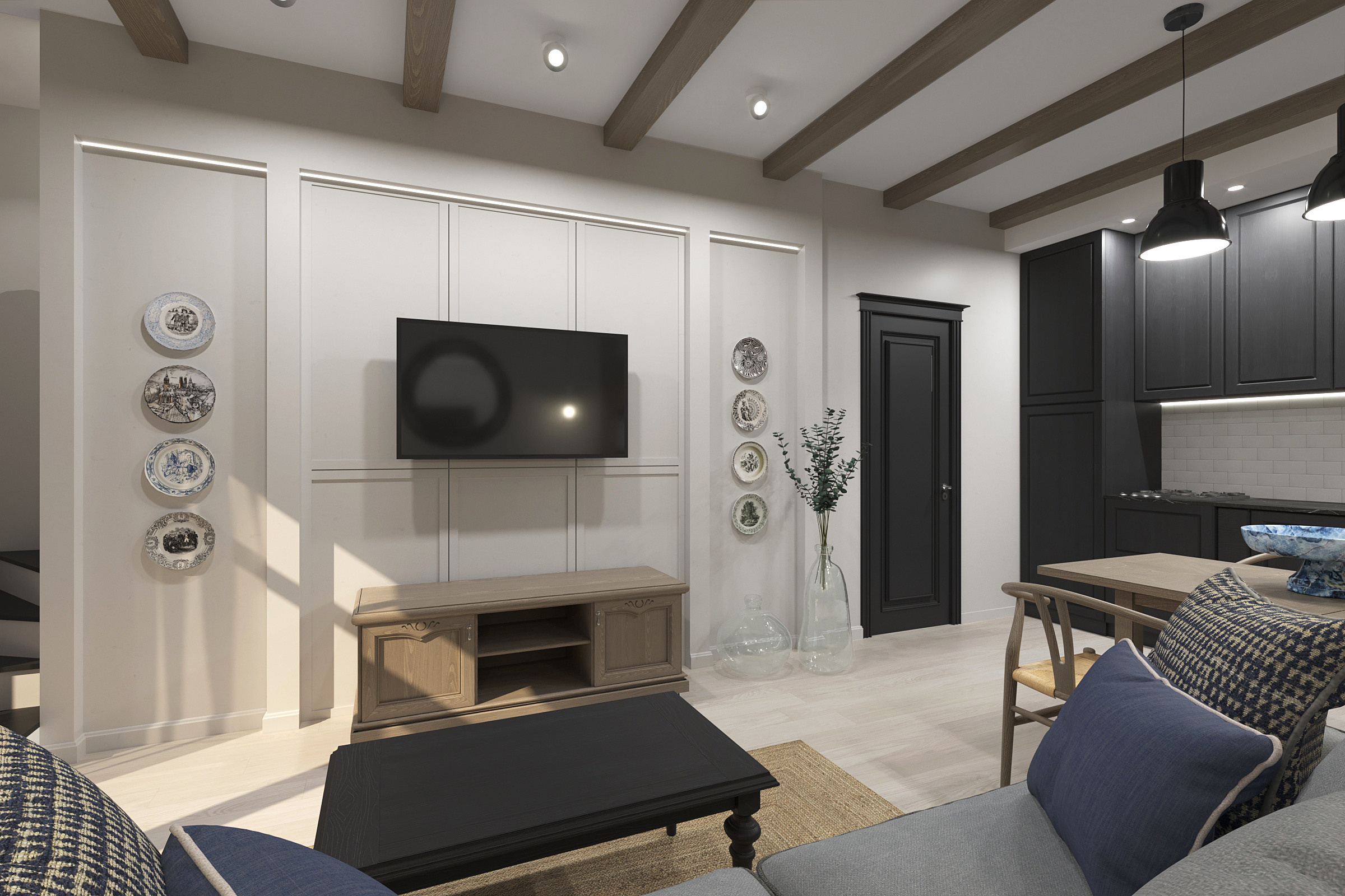 Таунхаус Сочи. Дизайн интерьеров Краснодар