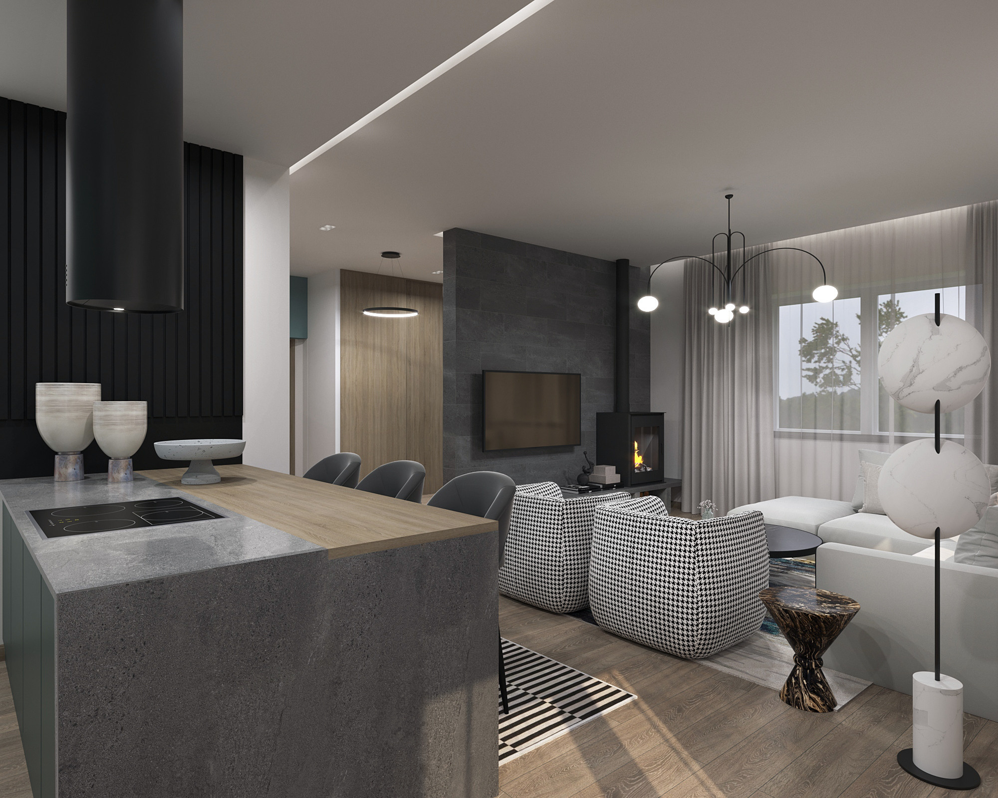 Коттедж Н. Дизайн интерьеров Краснодар