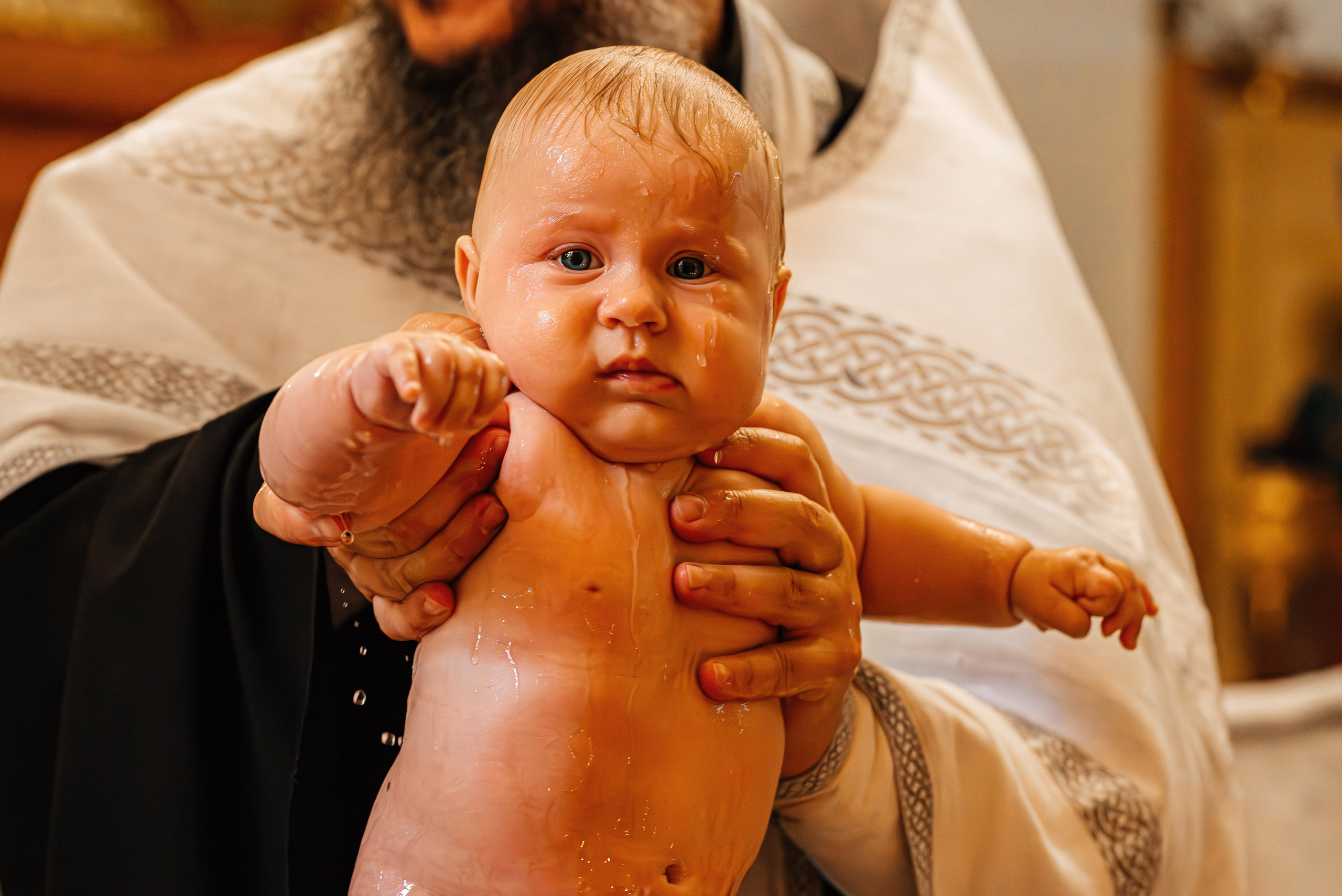 Таинство Крещения Авроры. Фотограф Таинств Крещения и Венчания в г. Курске