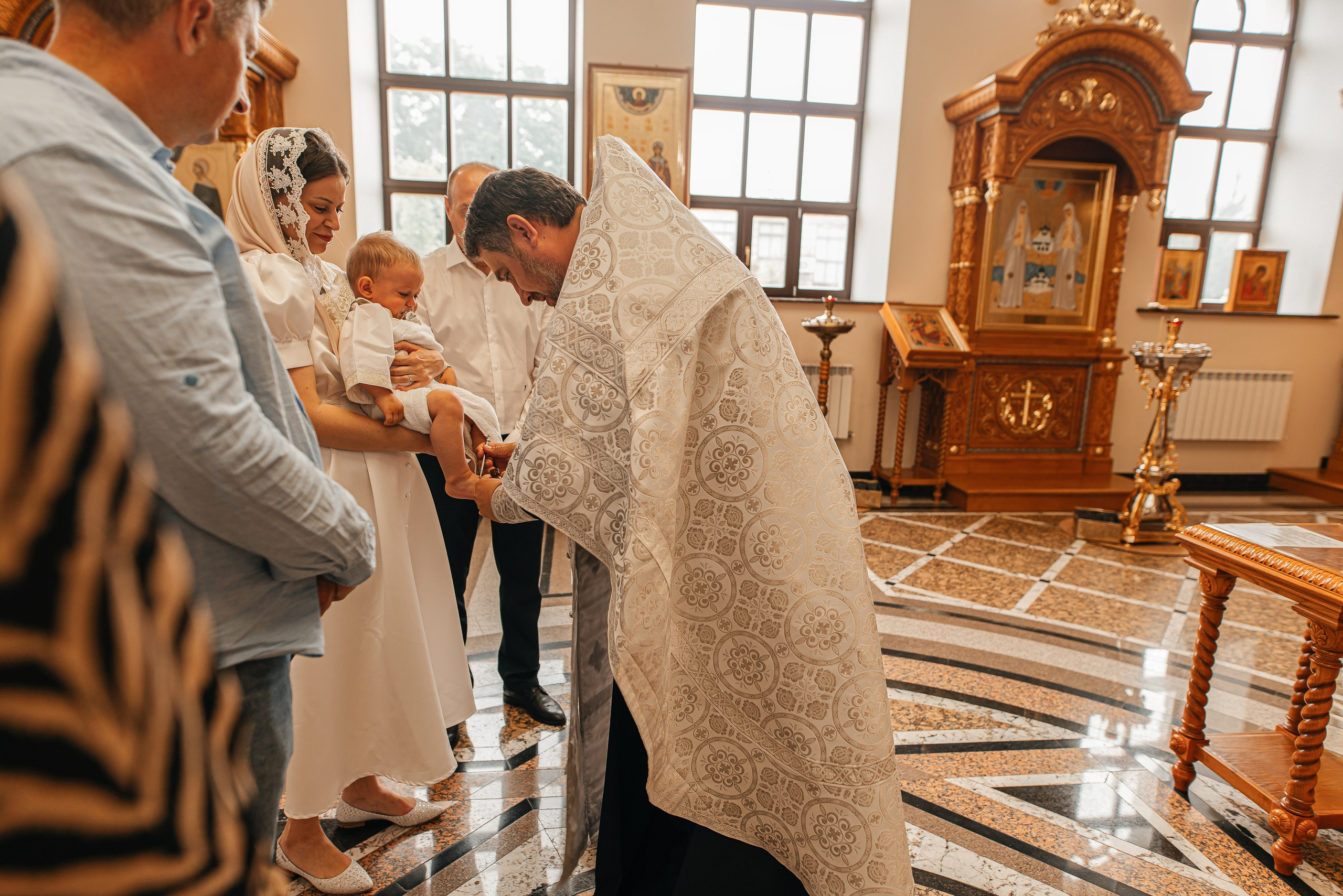 Таинство Крещения Михаила. Фотограф Таинств Крещения и Венчания в г. Курске