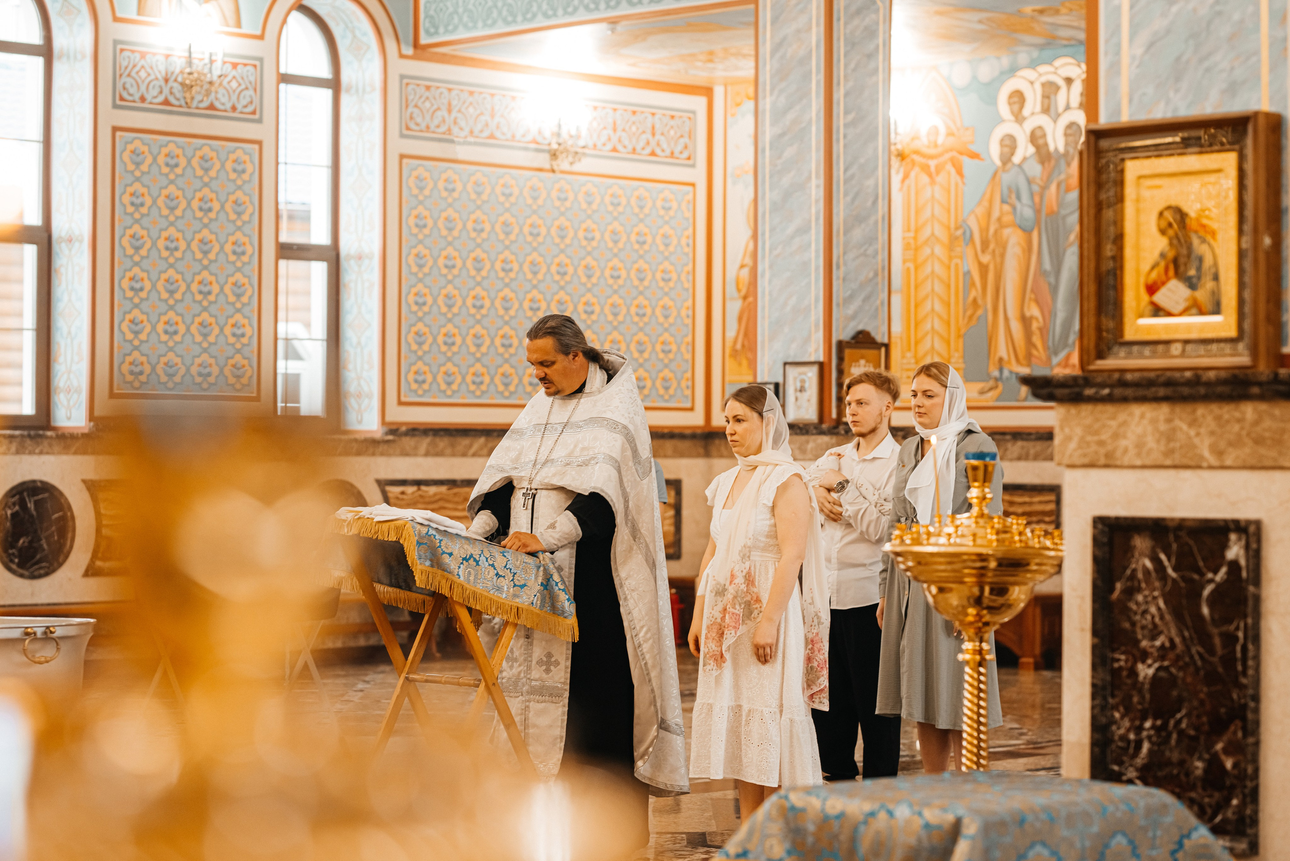 Таинство Крещения Александры. Фотограф Таинств Крещения и Венчания в г. Курске